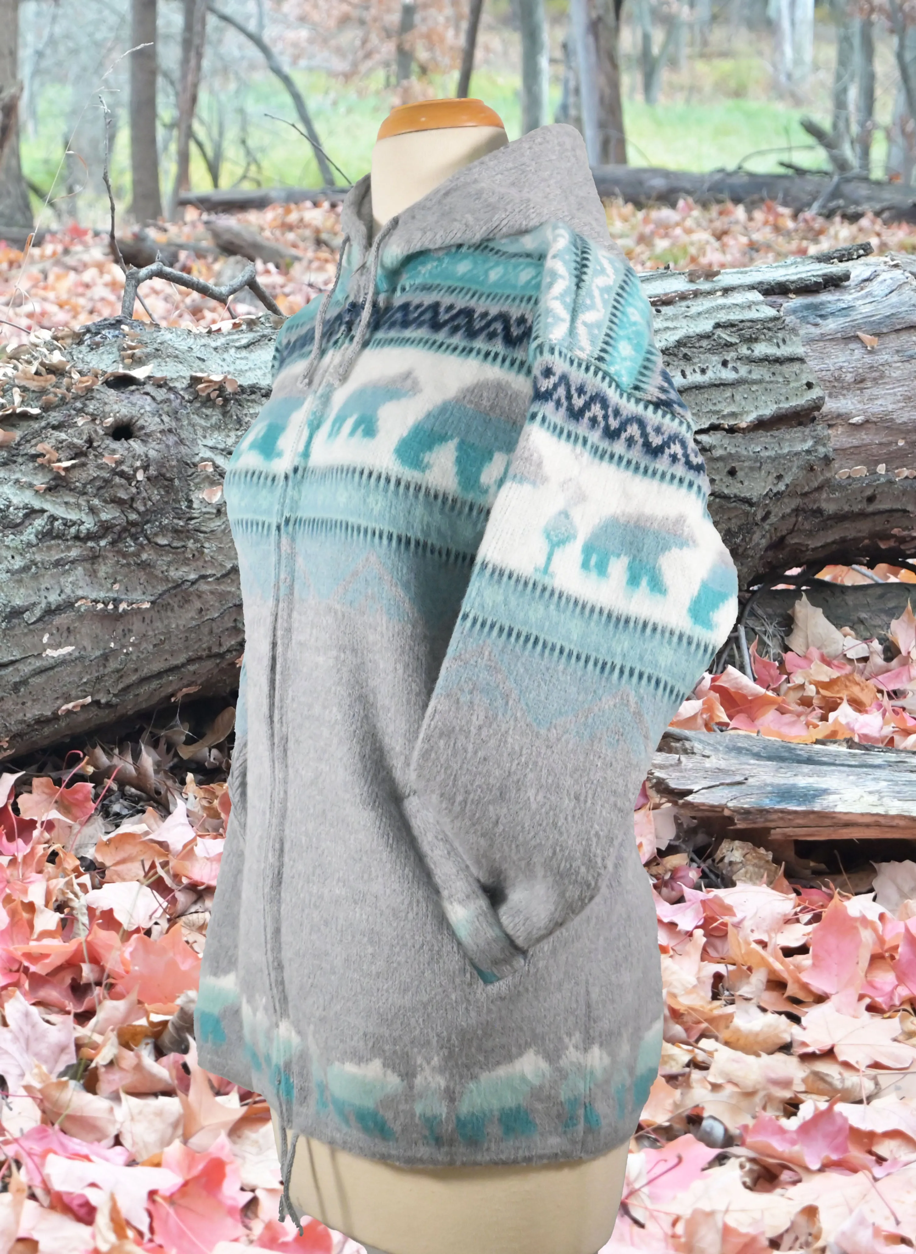 AlpacaChill   Bear  Heavyweight  Alpaca blend Hoodie