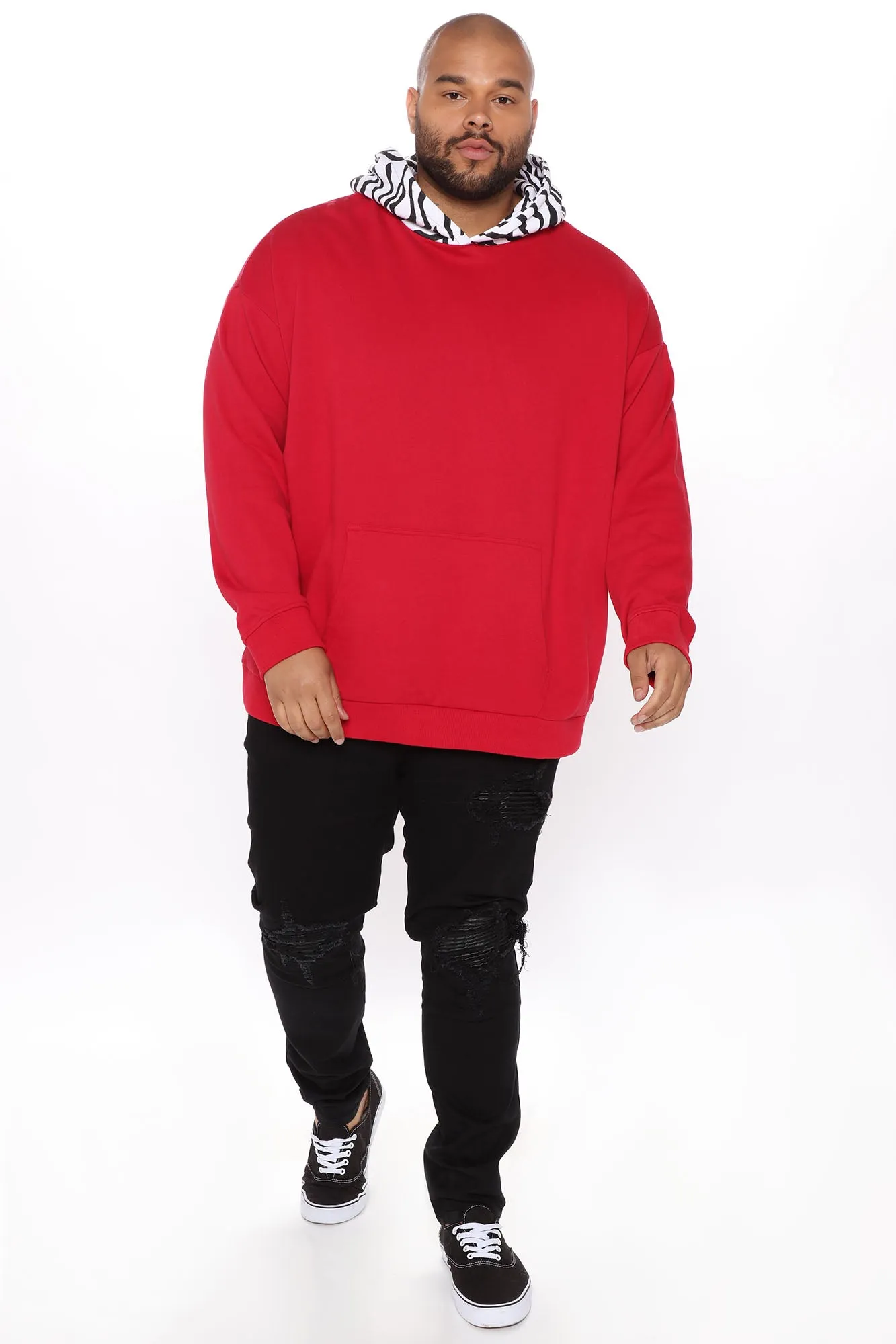 Anonymous Hoodie - Red/combo