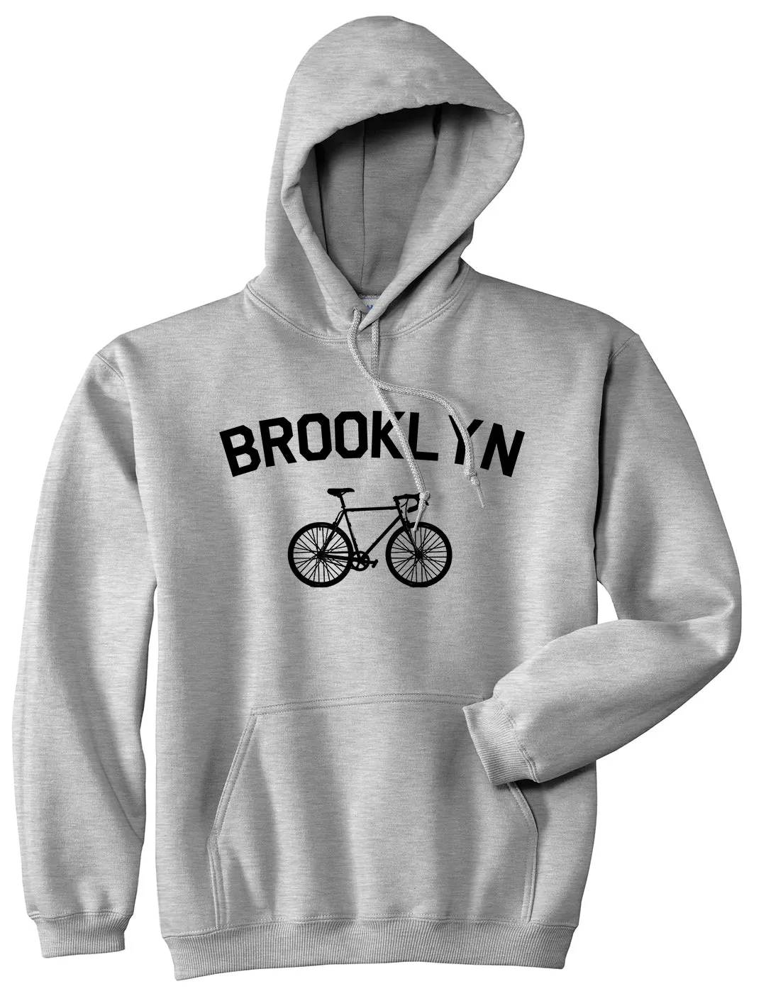 Brooklyn Vintage Bike Cycling Mens Pullover Hoodie