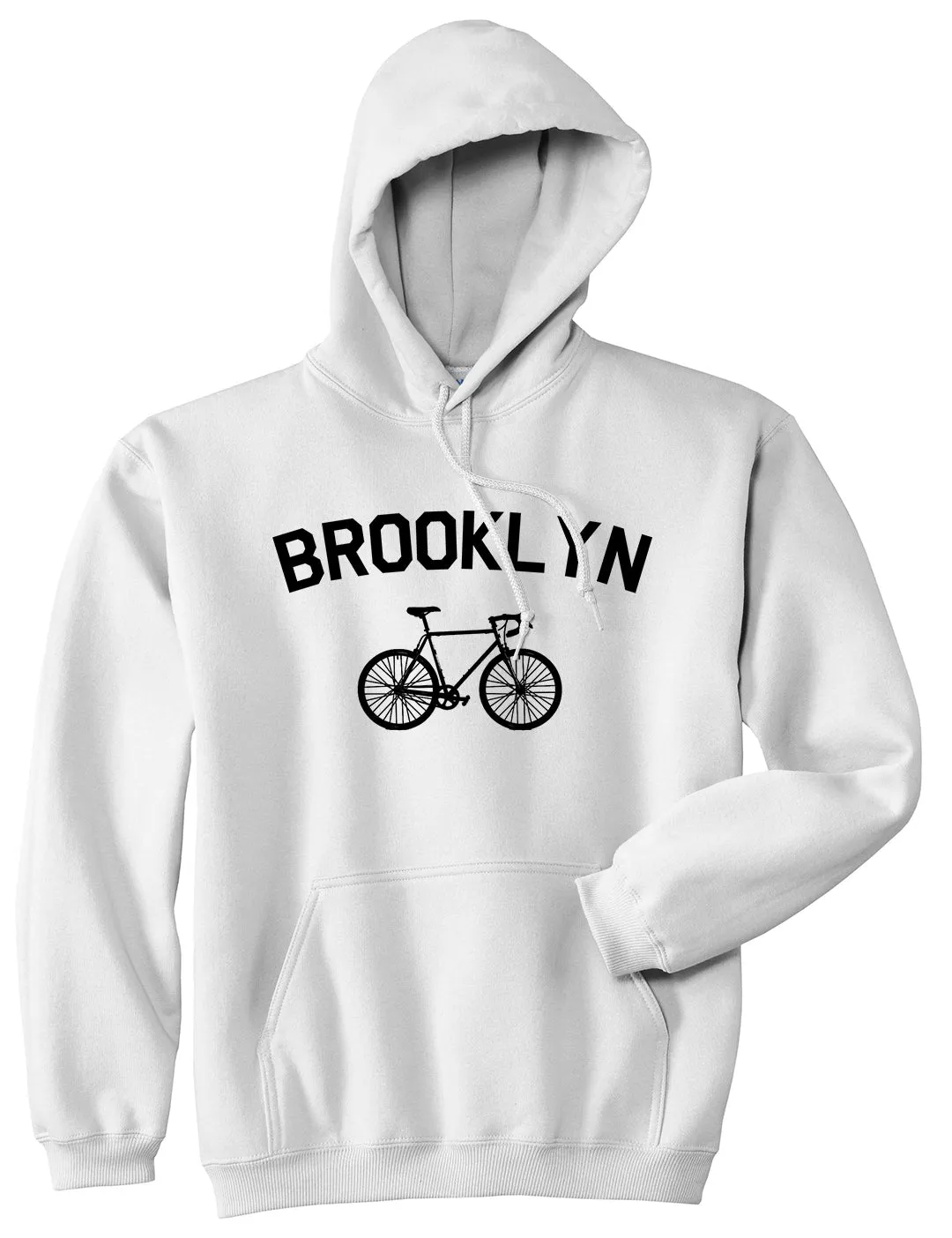Brooklyn Vintage Bike Cycling Mens Pullover Hoodie