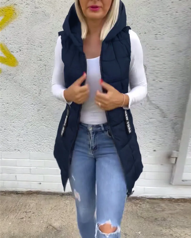 CELESTE - Sleeveless Puffer Jacket