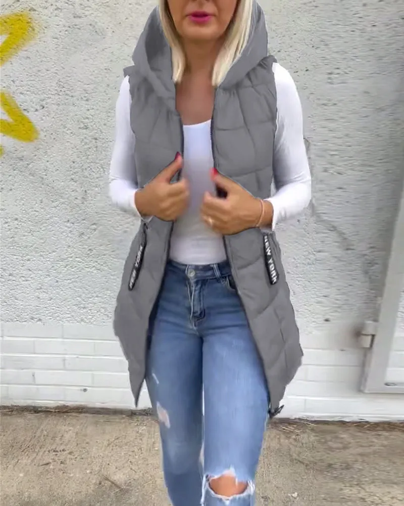 CELESTE - Sleeveless Puffer Jacket