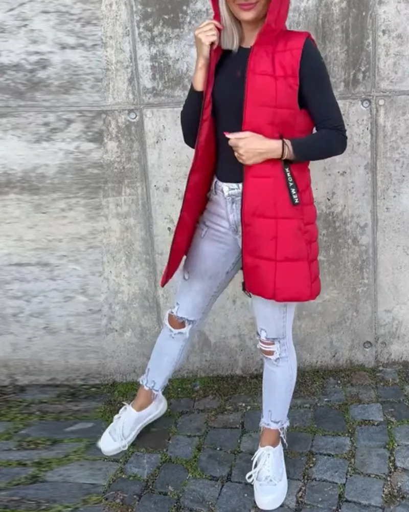 CELESTE - Sleeveless Puffer Jacket