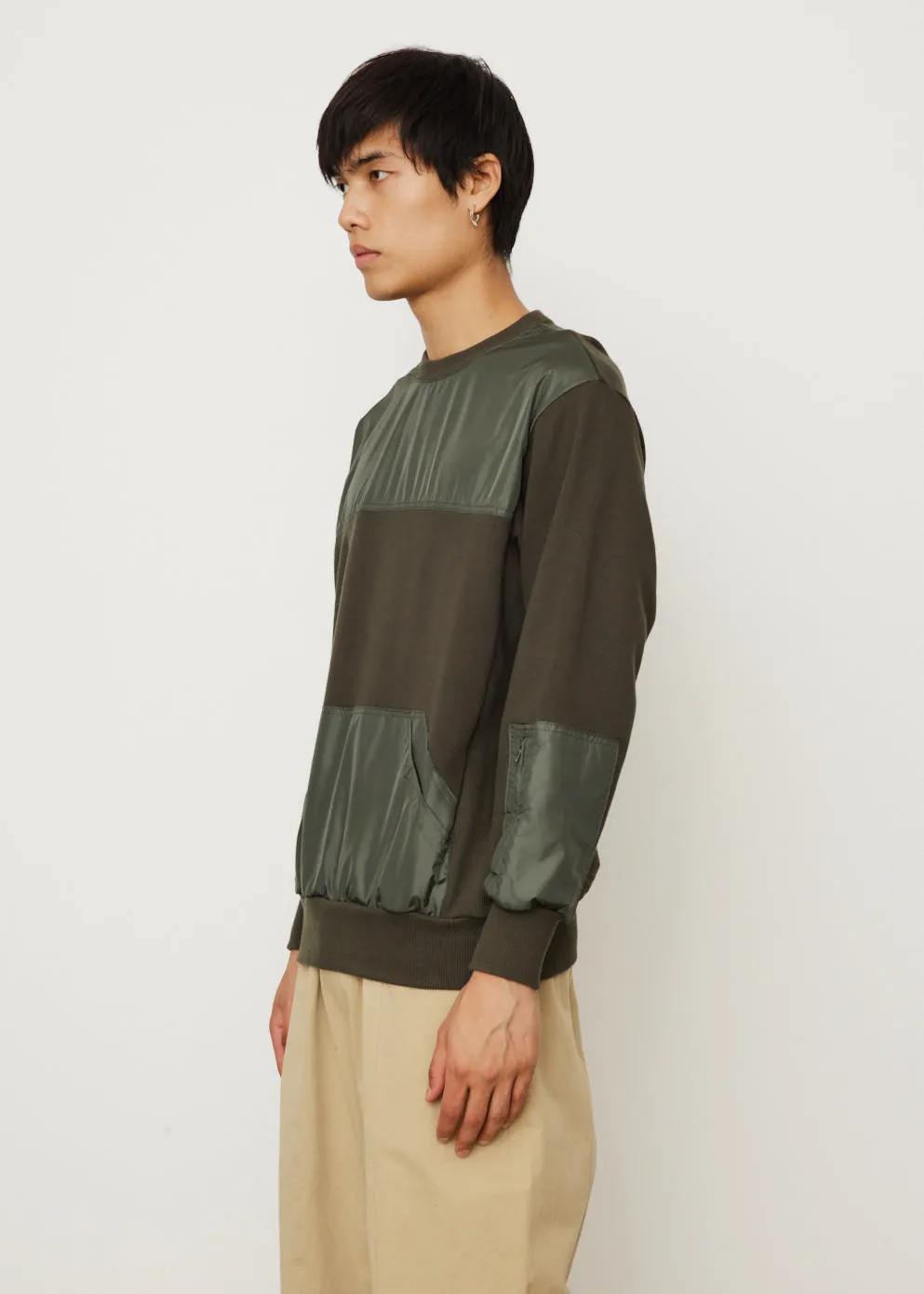 Contrast Panel Sweatshirt