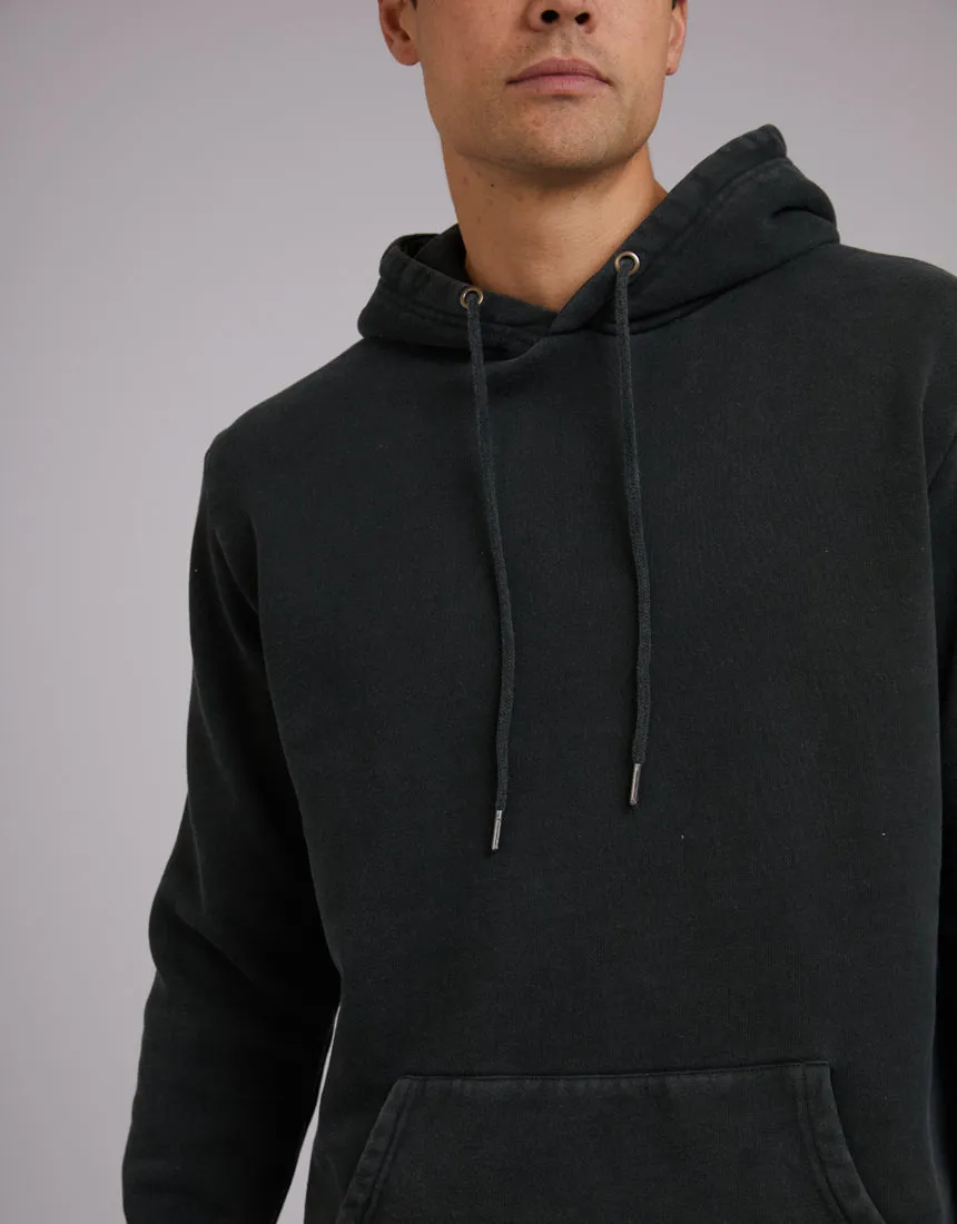 Curved Hem Hoody Dark Green