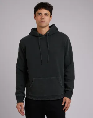 Curved Hem Hoody Dark Green