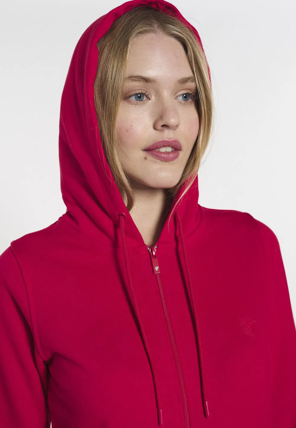 Denim Culture Yasenia Zip Sweatshirt, red
