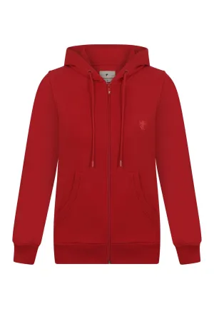 Denim Culture Yasenia Zip Sweatshirt, red