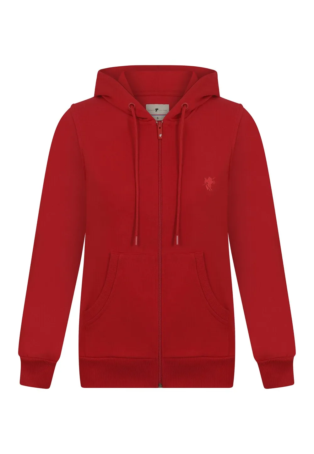 Denim Culture Yasenia Zip Sweatshirt, red
