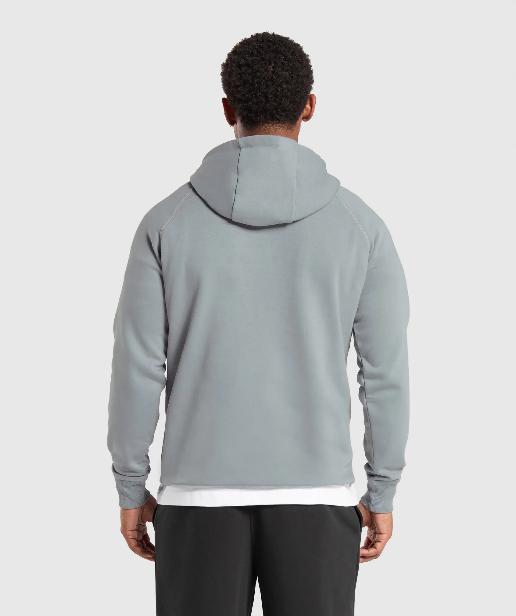 Gymshark Crest Hoodie - Denim Grey