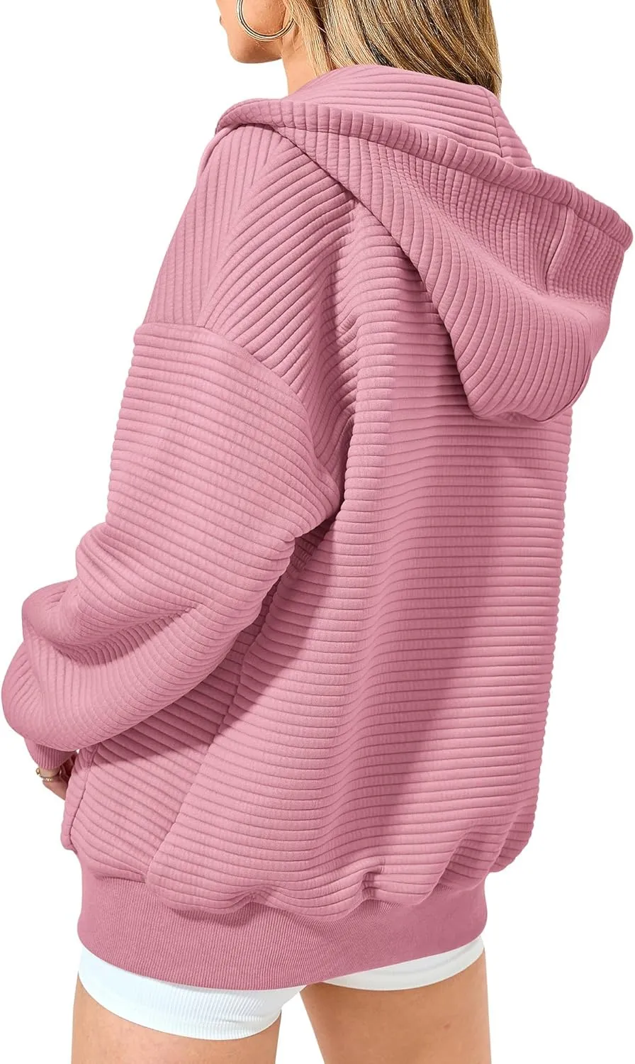 Hoodies for Women Zip Up Plus Size Long Sleeve Oversized Sweatshirt Fall 2024 Outfits Casual Y2k Hoodie with Pockets