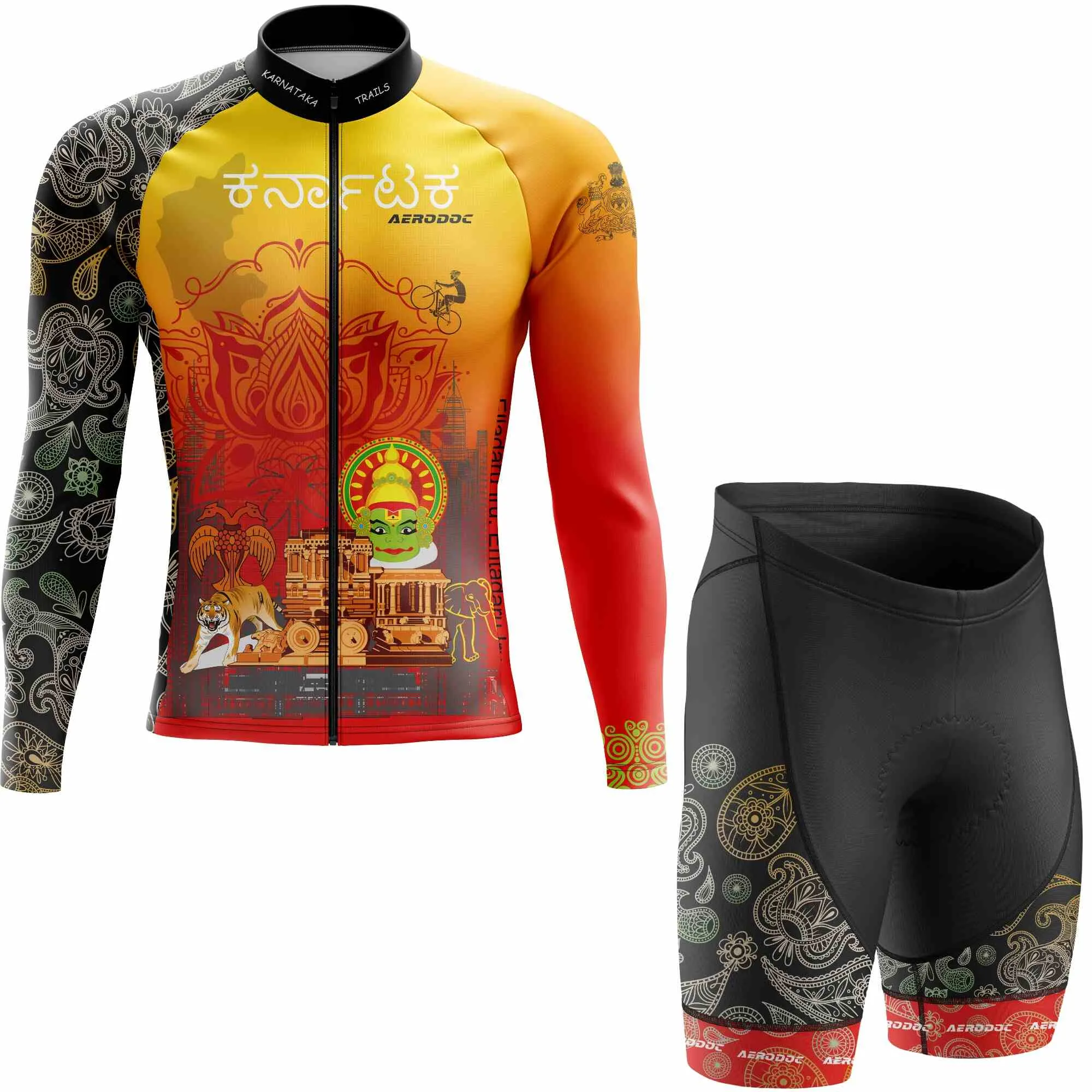 Karnataka Cycling Jersey and Bib Shorts