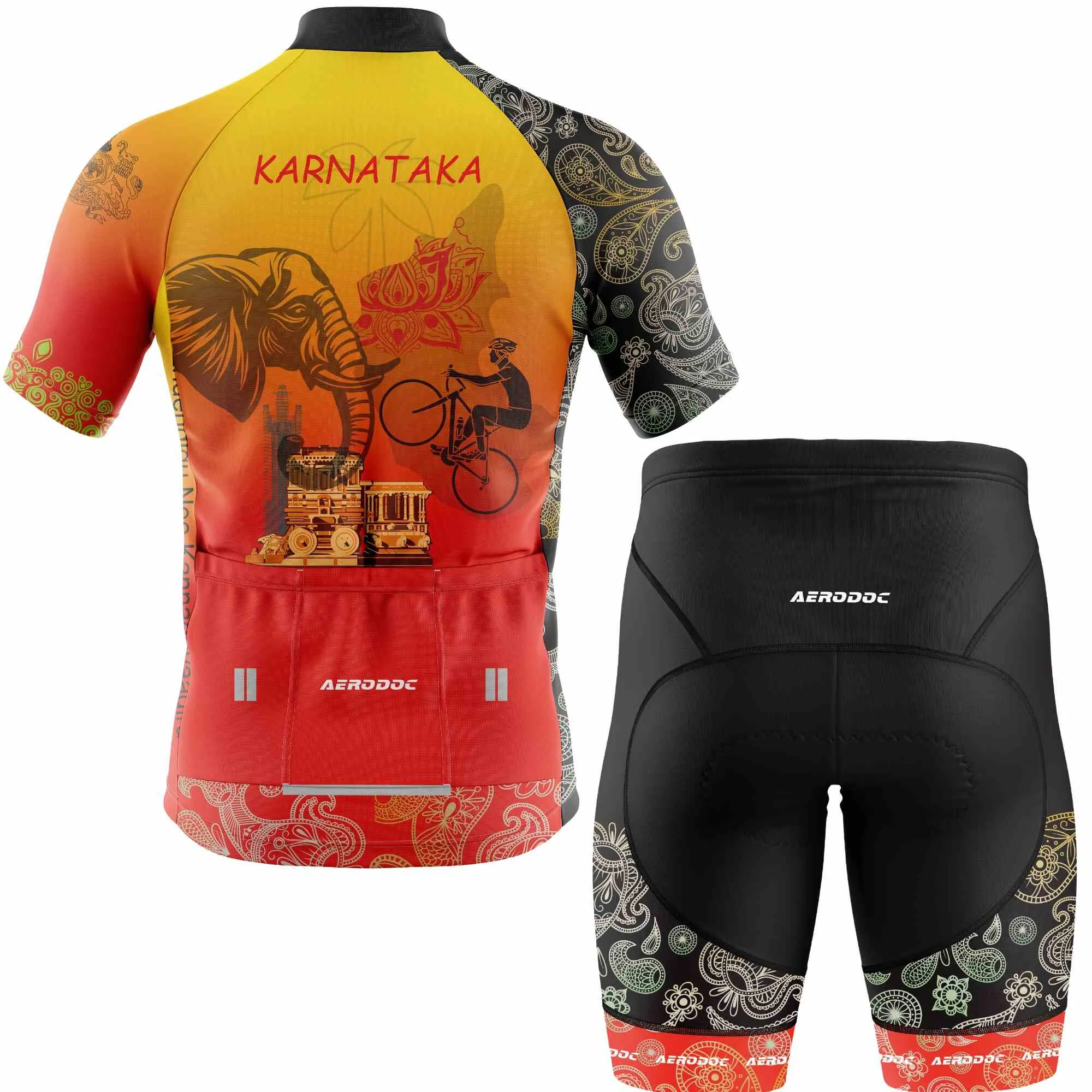 Karnataka Cycling Jersey and Bib Shorts