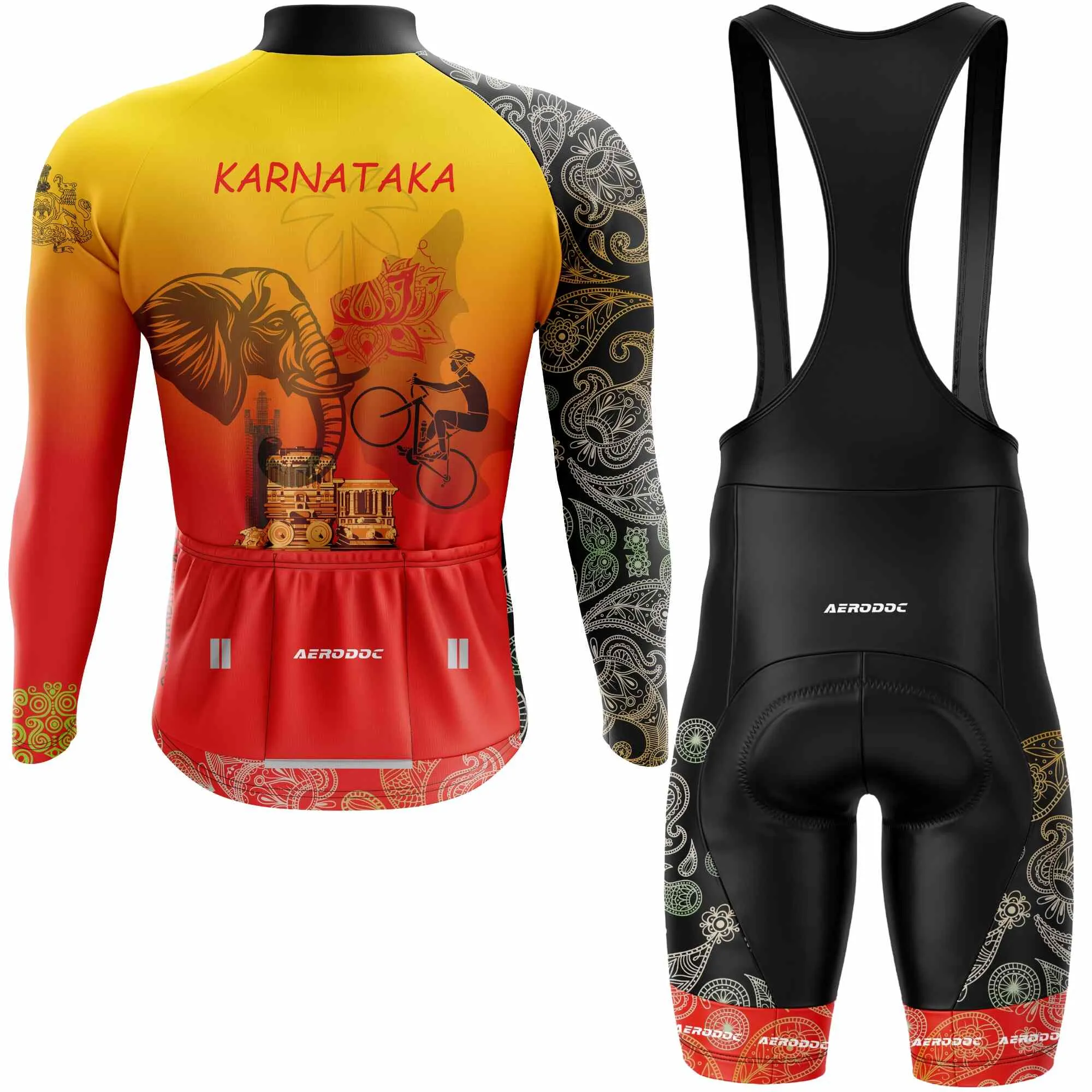 Karnataka Cycling Jersey and Bib Shorts