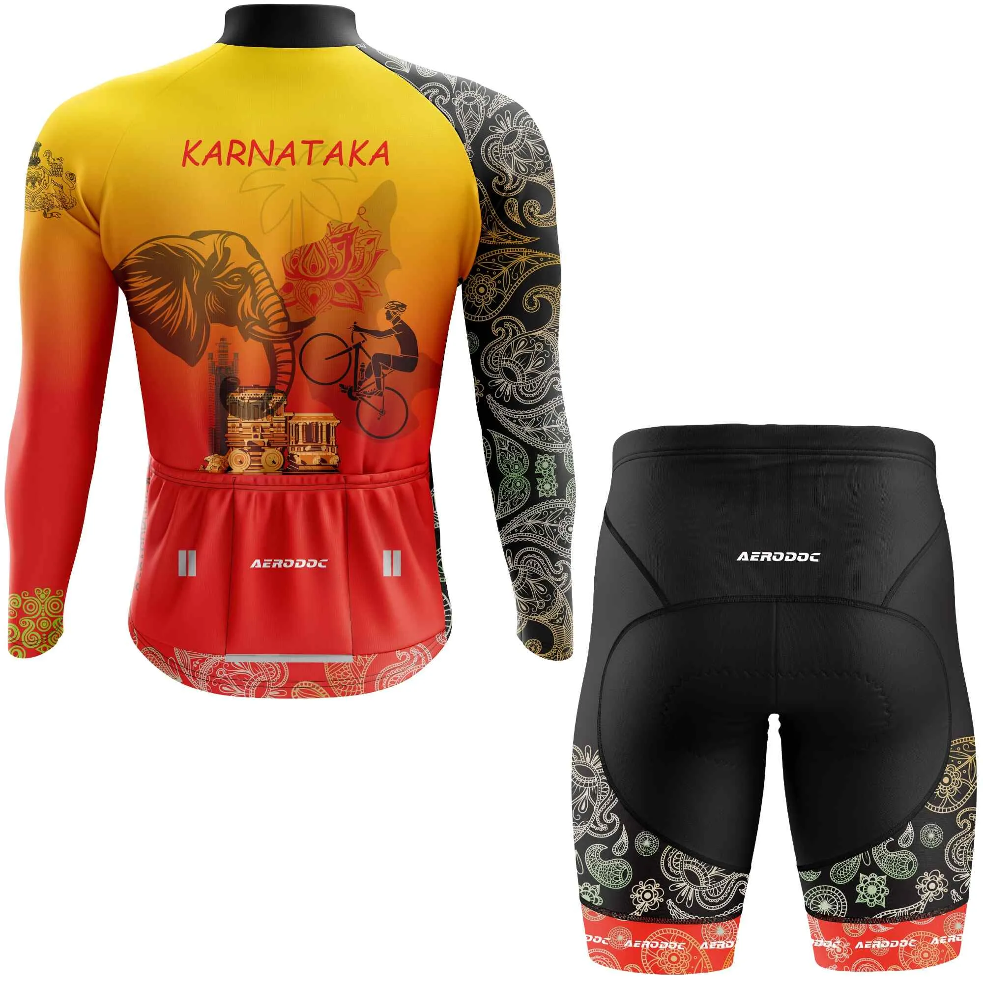 Karnataka Cycling Jersey and Bib Shorts