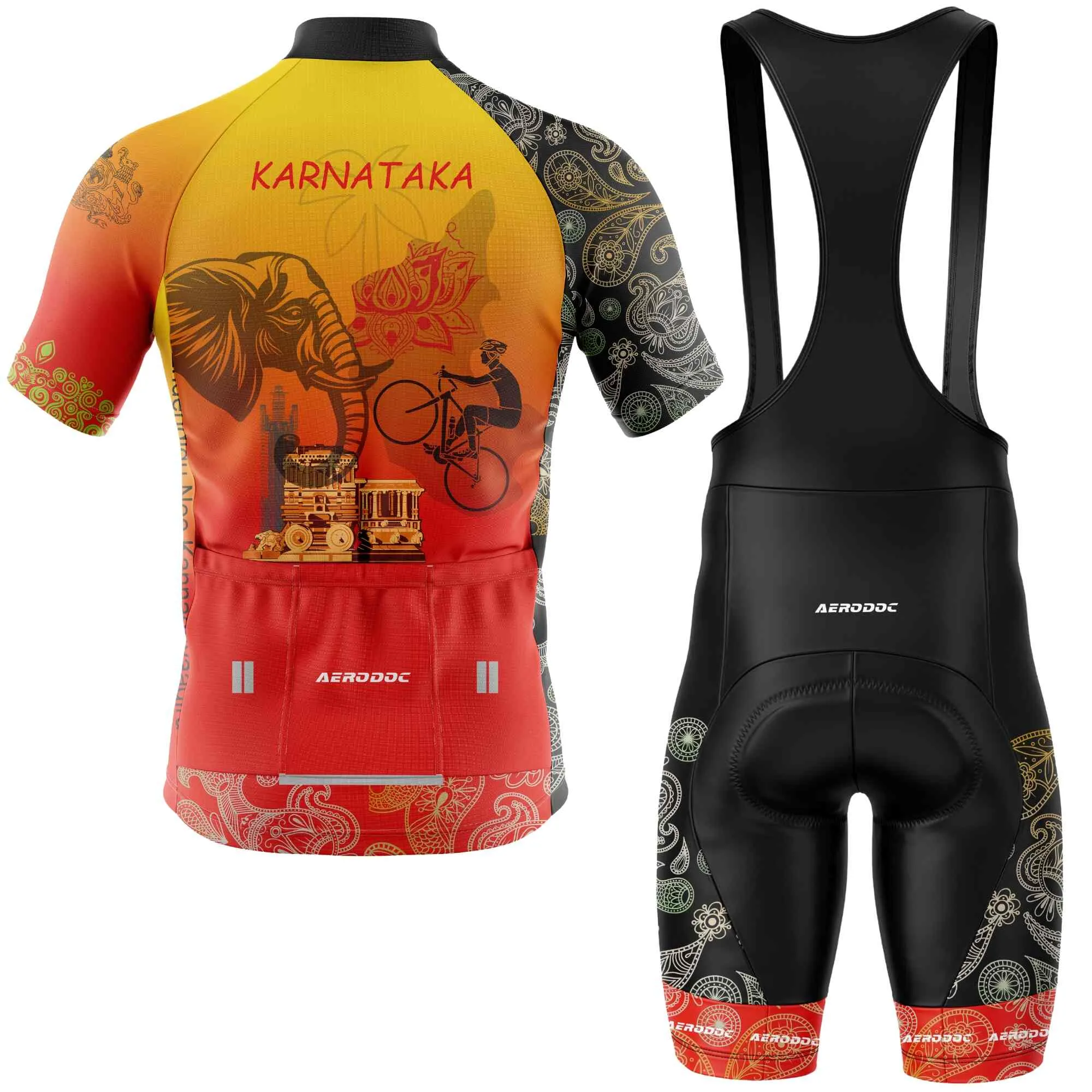 Karnataka Cycling Jersey and Bib Shorts
