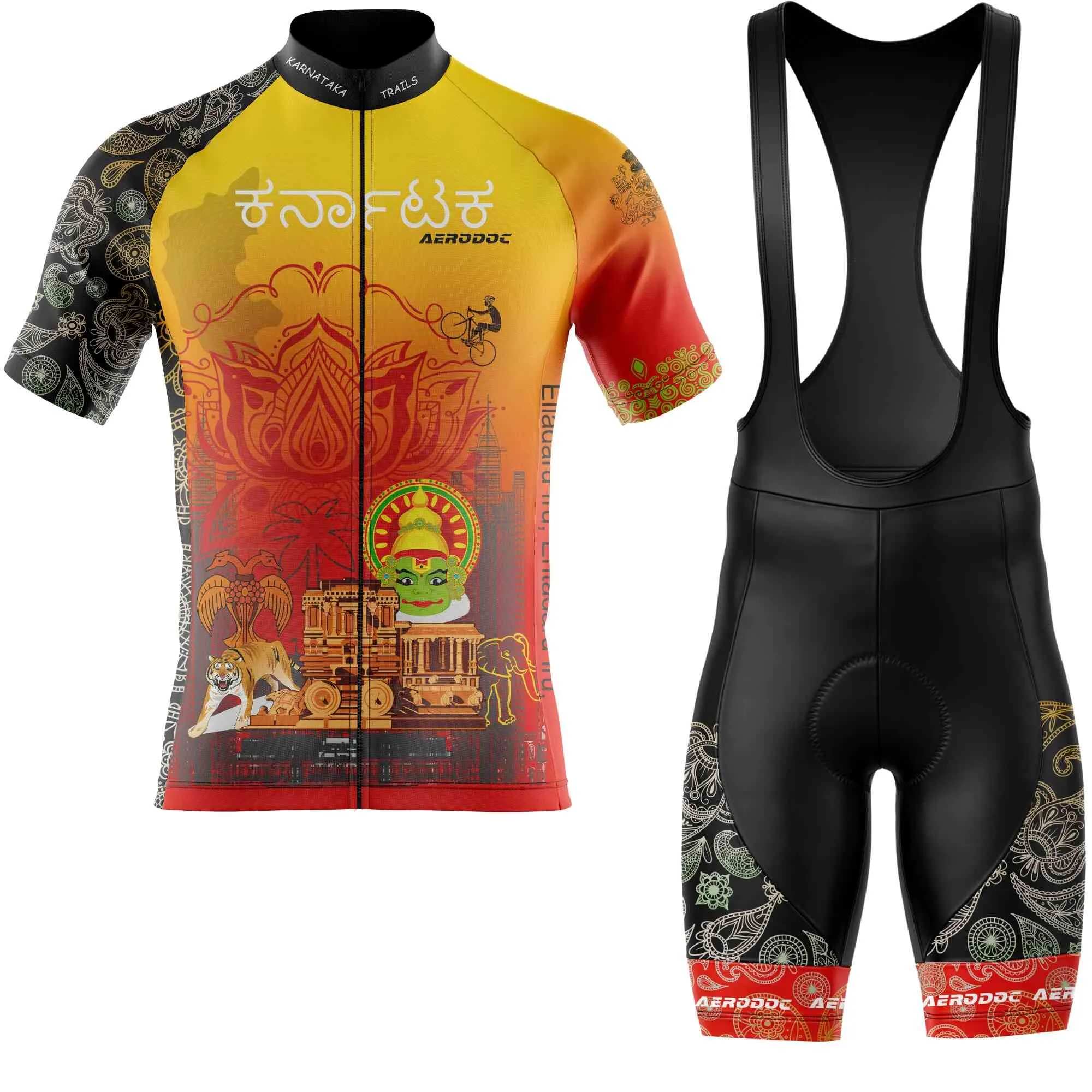 Karnataka Cycling Jersey and Bib Shorts