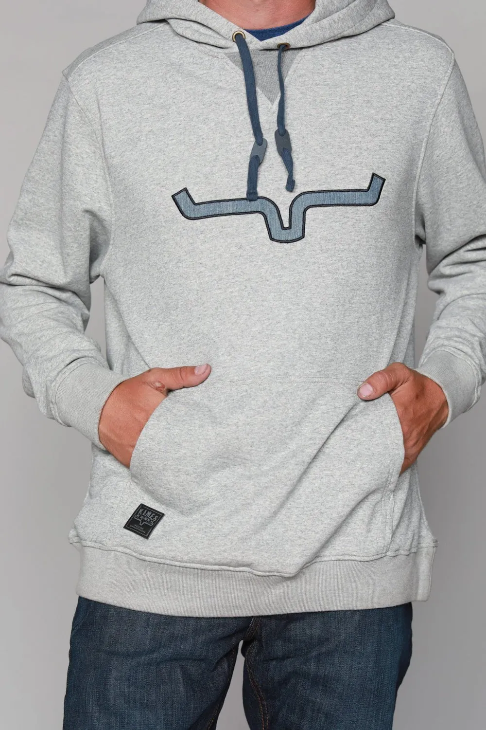 Kimes Ranch Mens TTL Hoodie Grey Heather 100% Cotton L/S