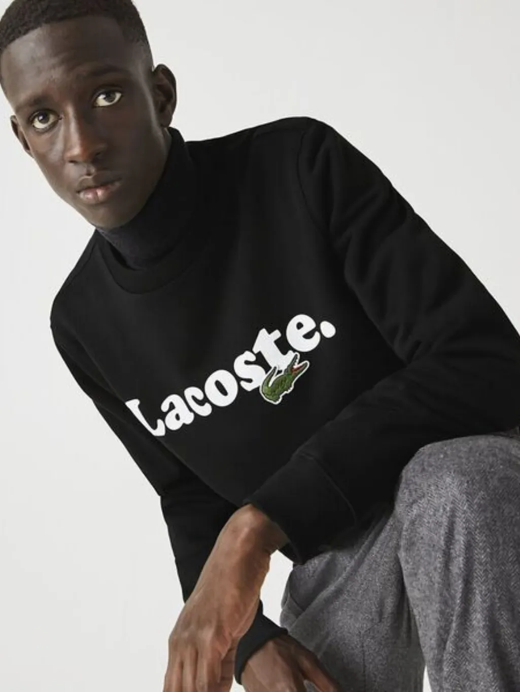 Lacoste Wording Crew Neck Sweat