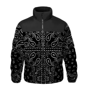LE1 | Black Paisley Puffer