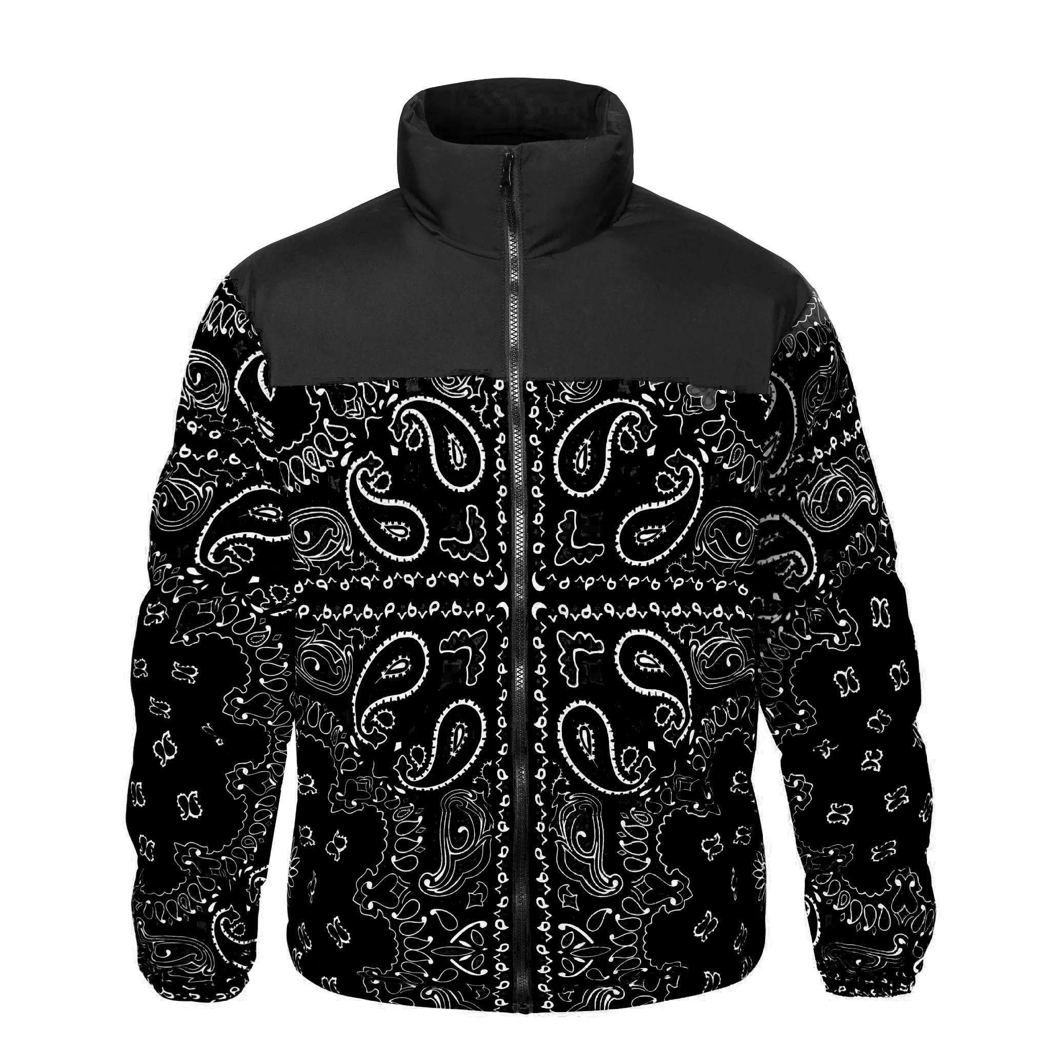 LE1 | Black Paisley Puffer