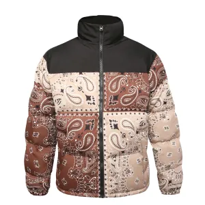 LE1 | Brown Paisley Puffer
