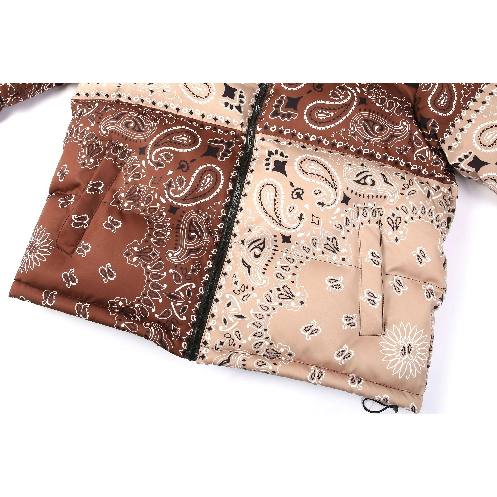 LE1 | Brown Paisley Puffer