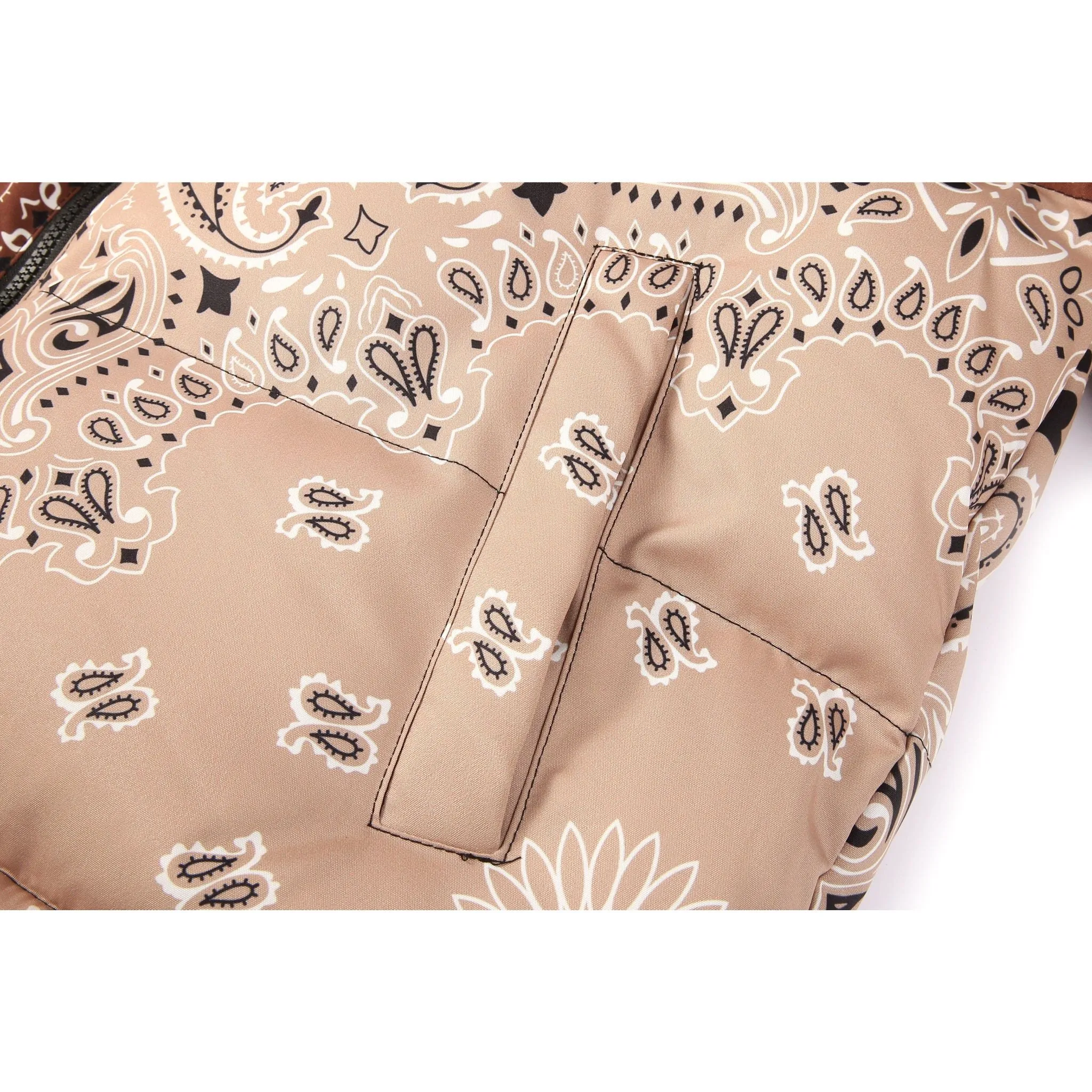 LE1 | Brown Paisley Puffer