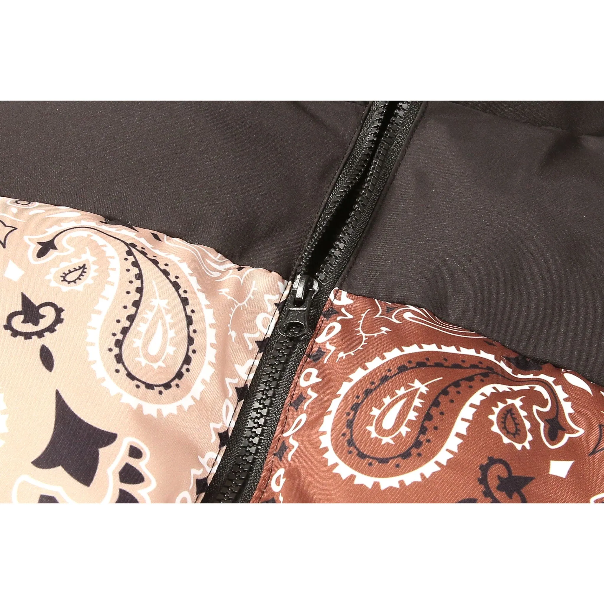 LE1 | Brown Paisley Puffer