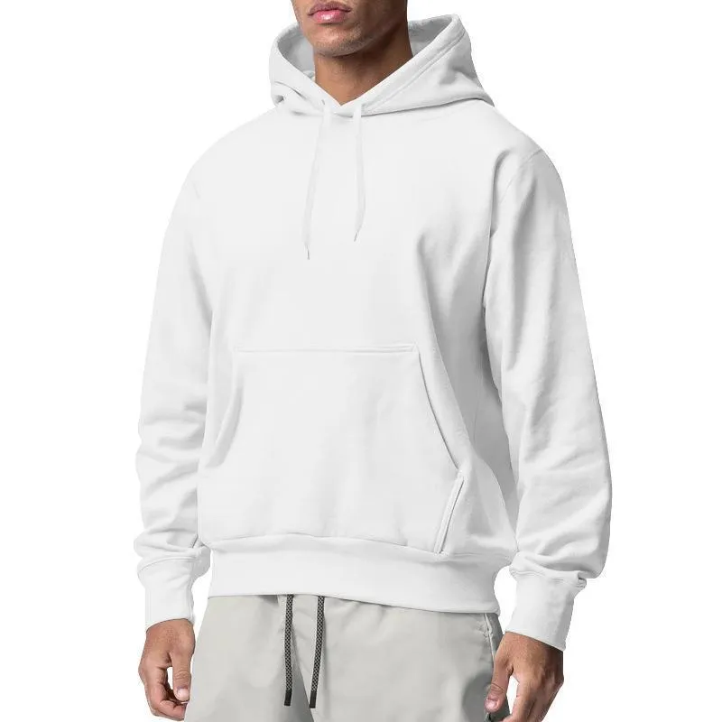 Men's Sports Solid Color Fleece Casual Sweater Hoodies