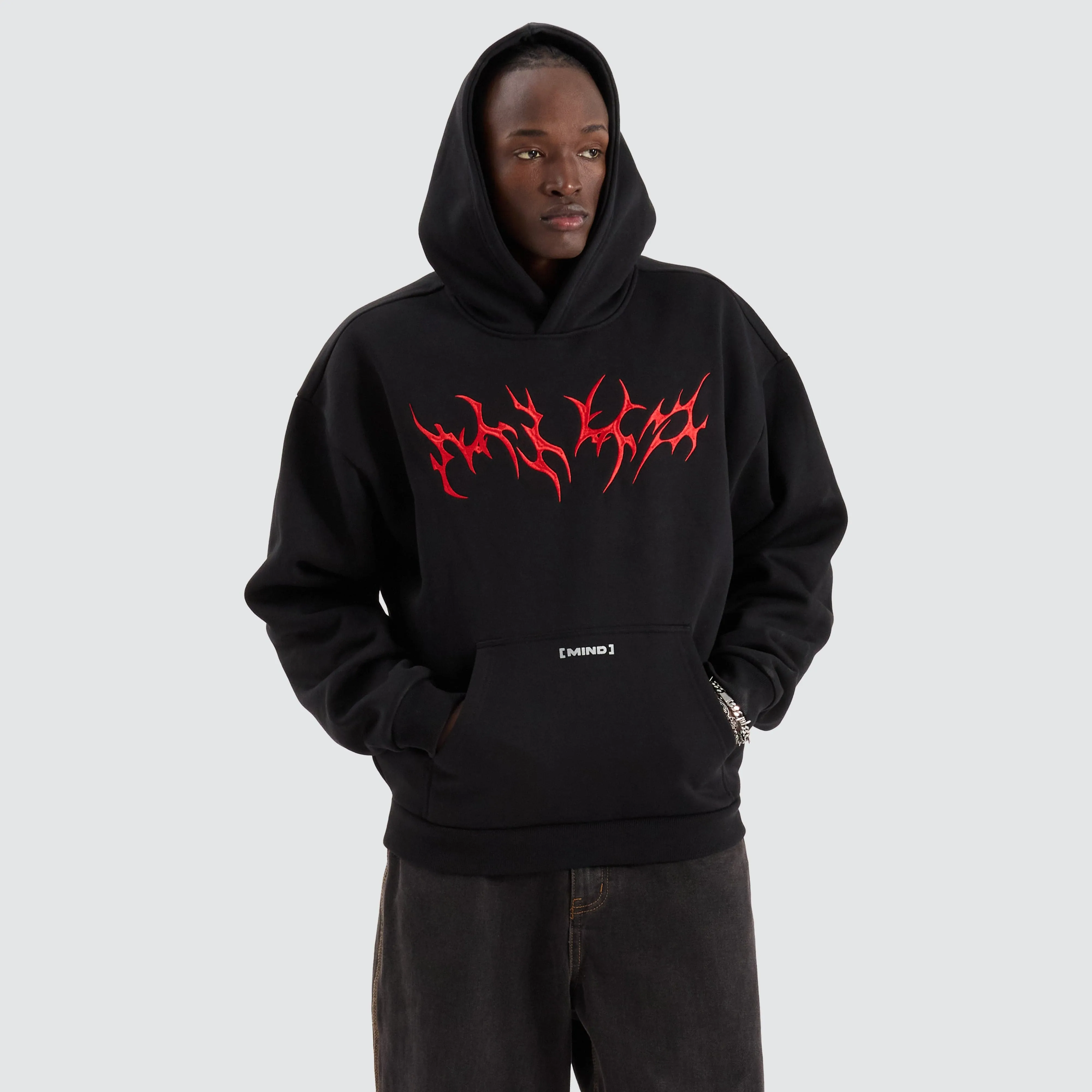 Metal Street Hoodie Jet Black