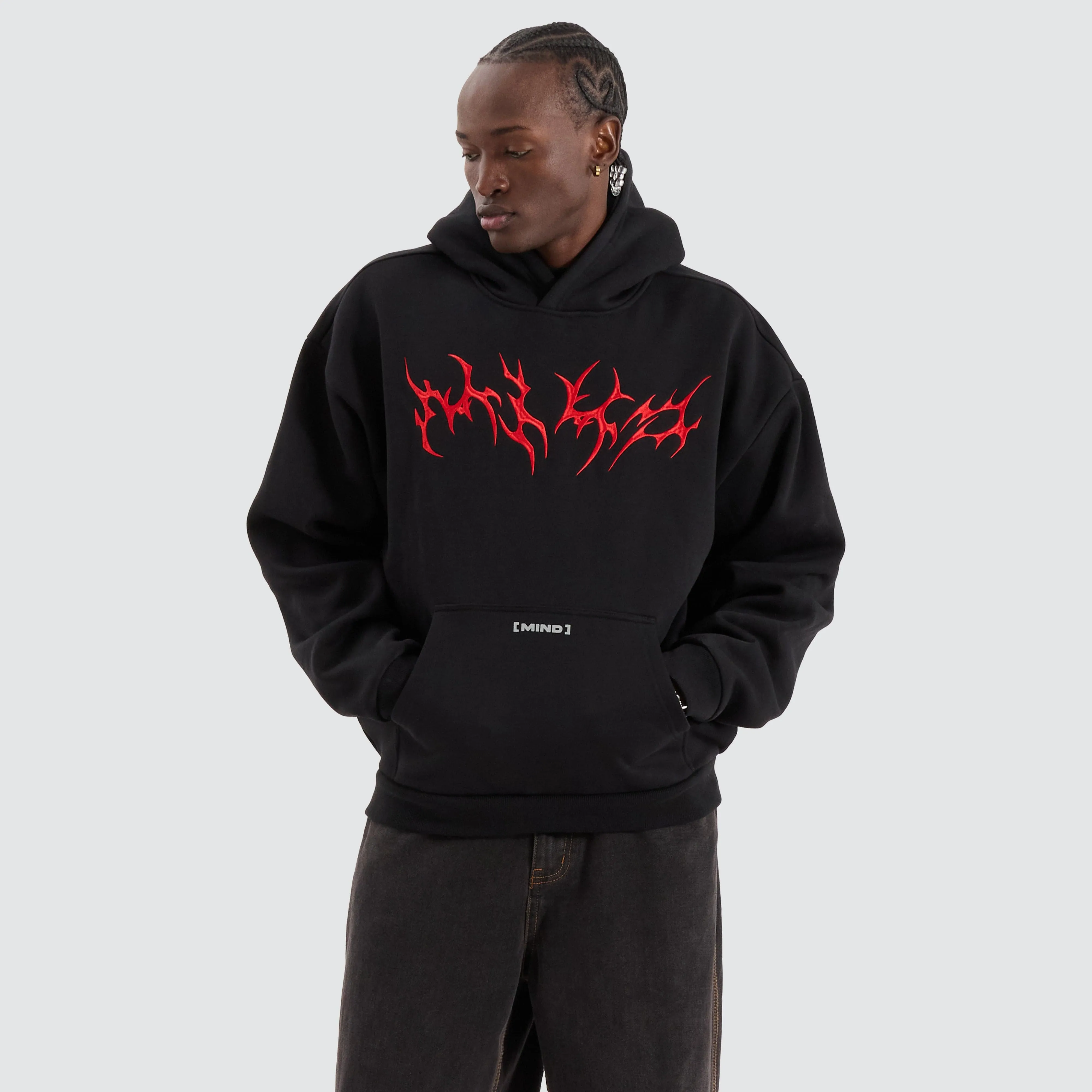 Metal Street Hoodie Jet Black
