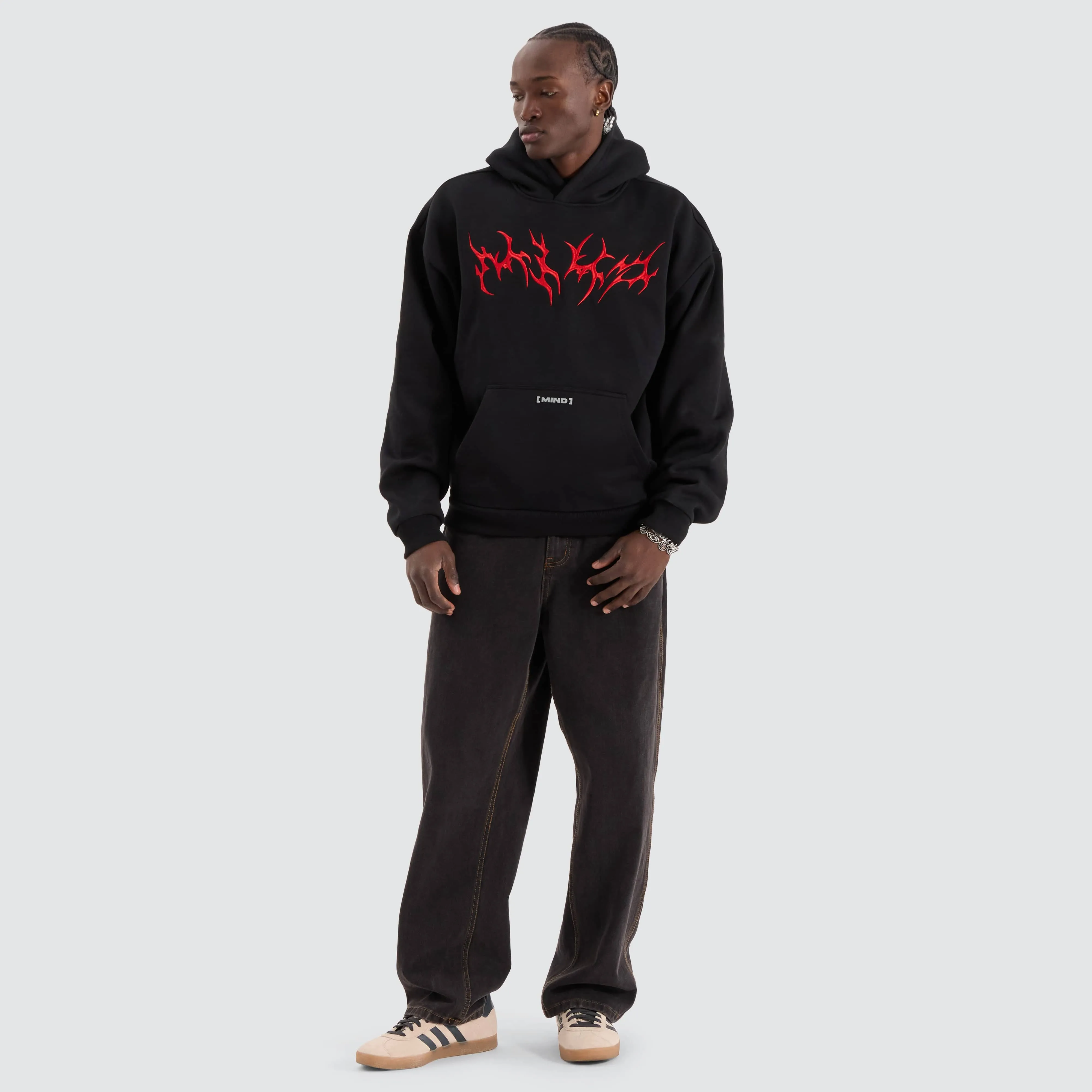 Metal Street Hoodie Jet Black