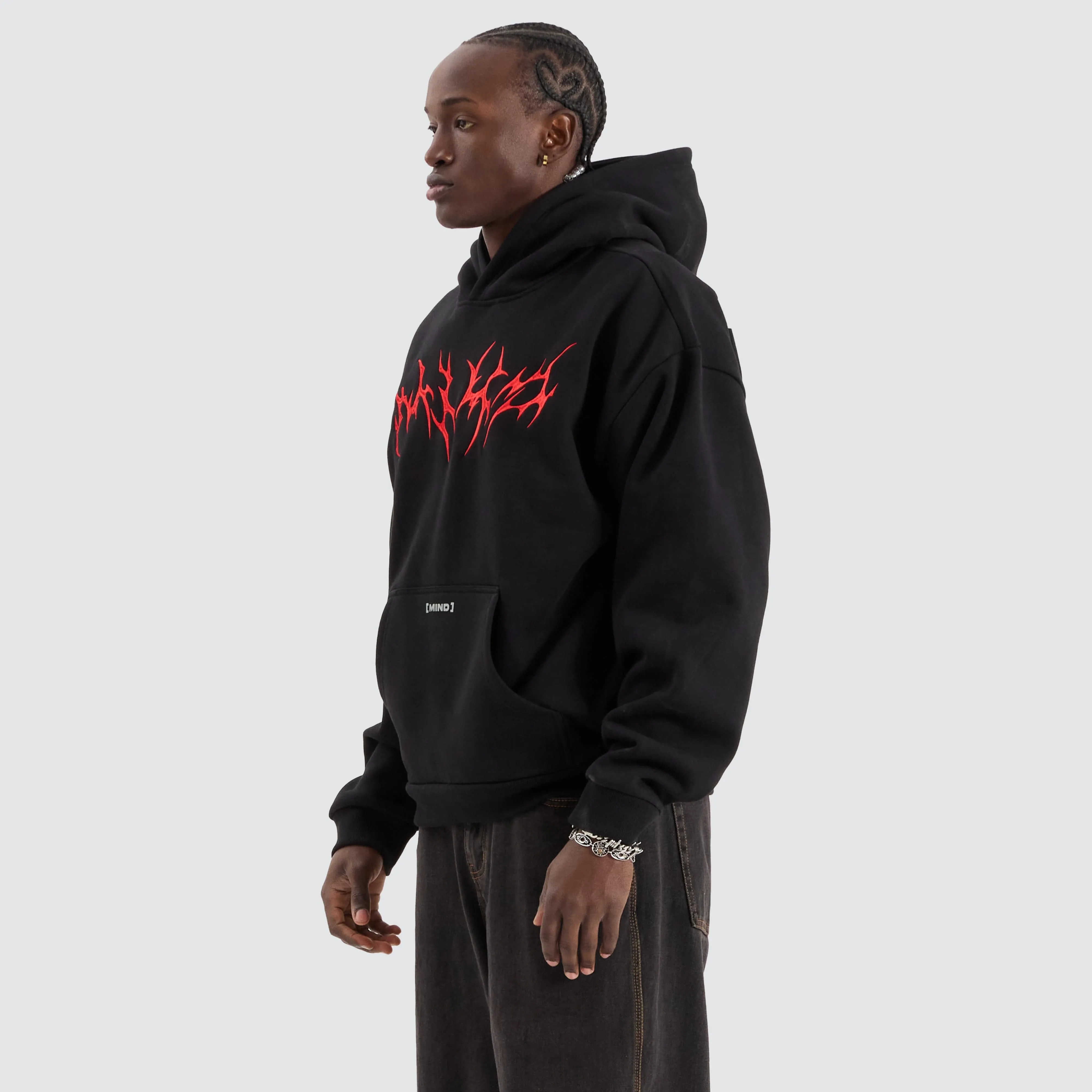 Metal Street Hoodie Jet Black