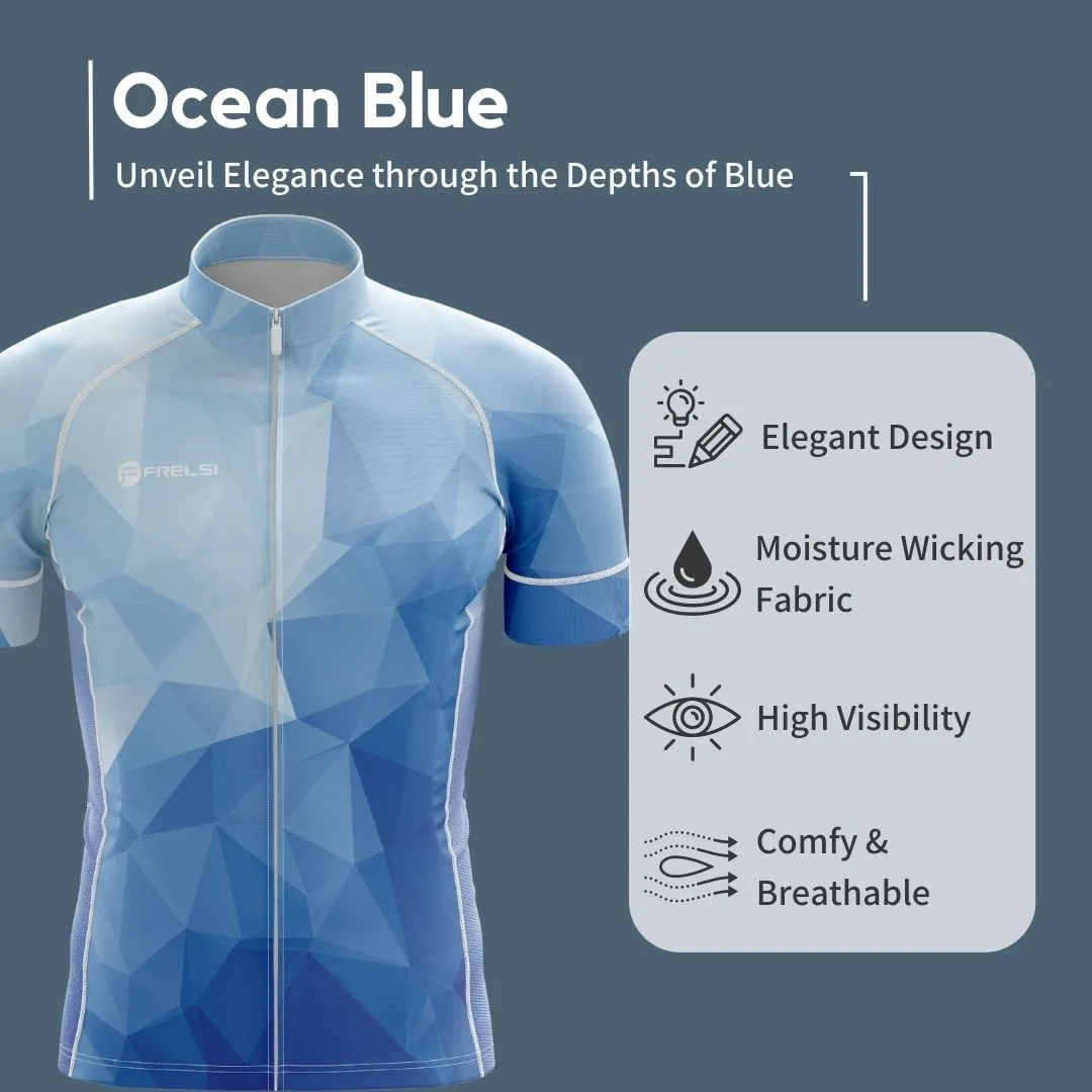Ocean Blue | Men's Short Sleeve Cycling Set