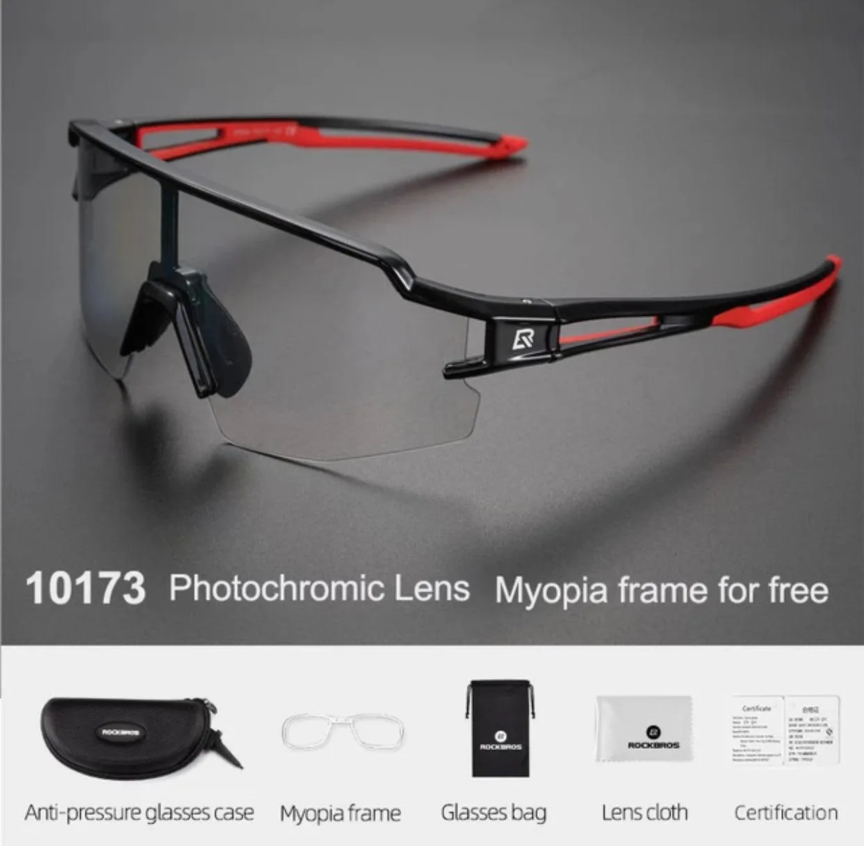 Photochromic Sports Cycling Glasses