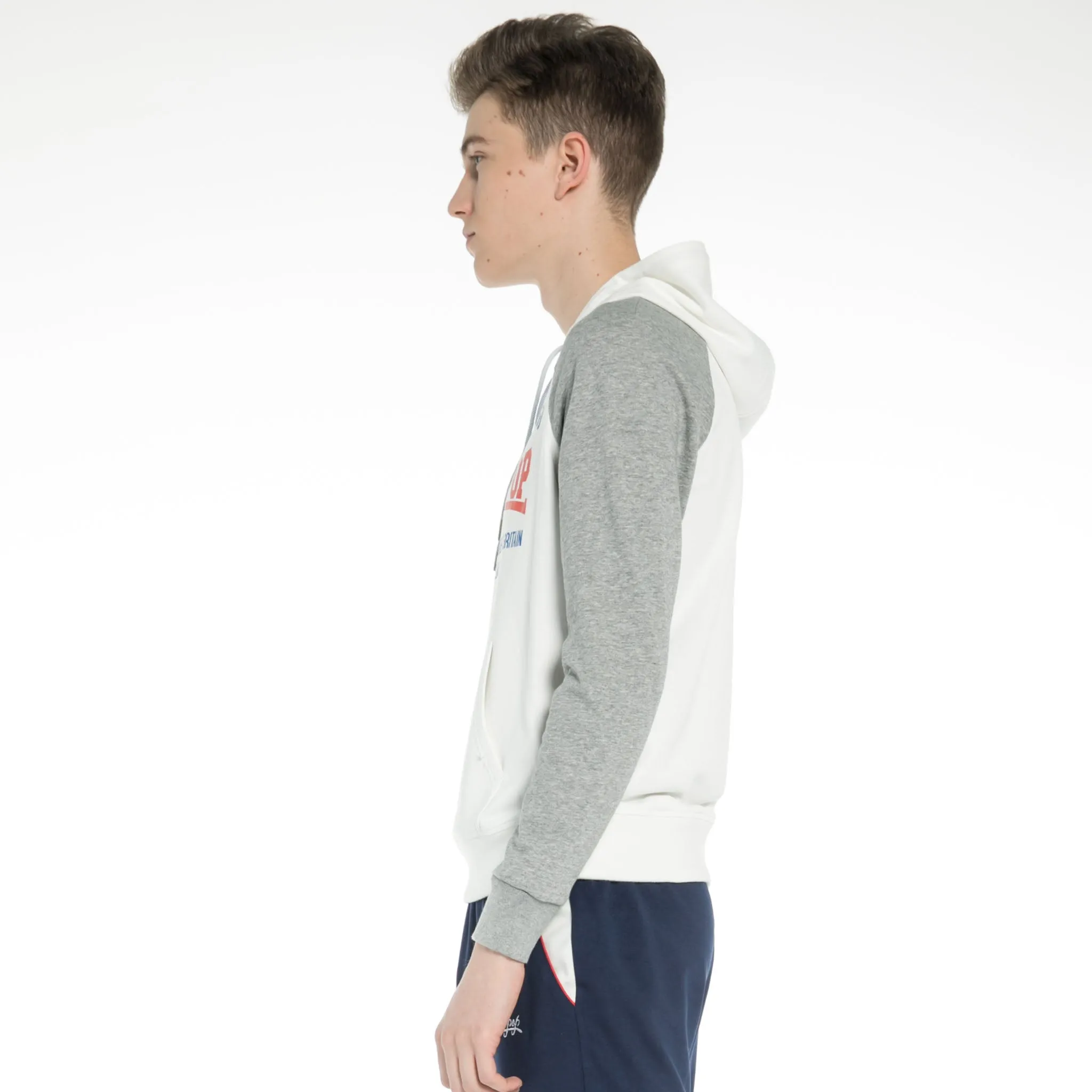 Raglan-Sleeve  Hoodie  Sweatshirt
