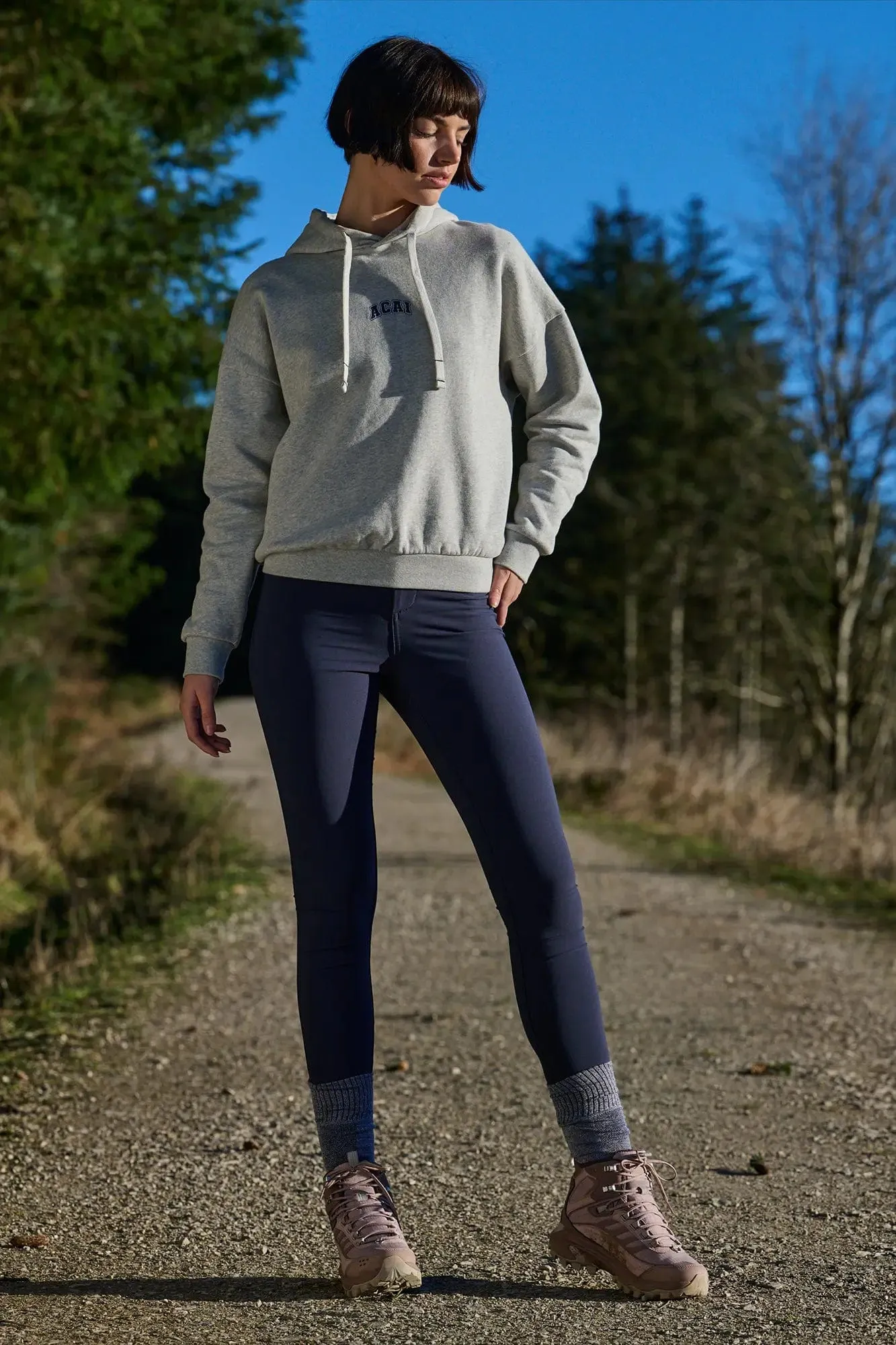 Retreat Branded Hoodie - Grey Marl