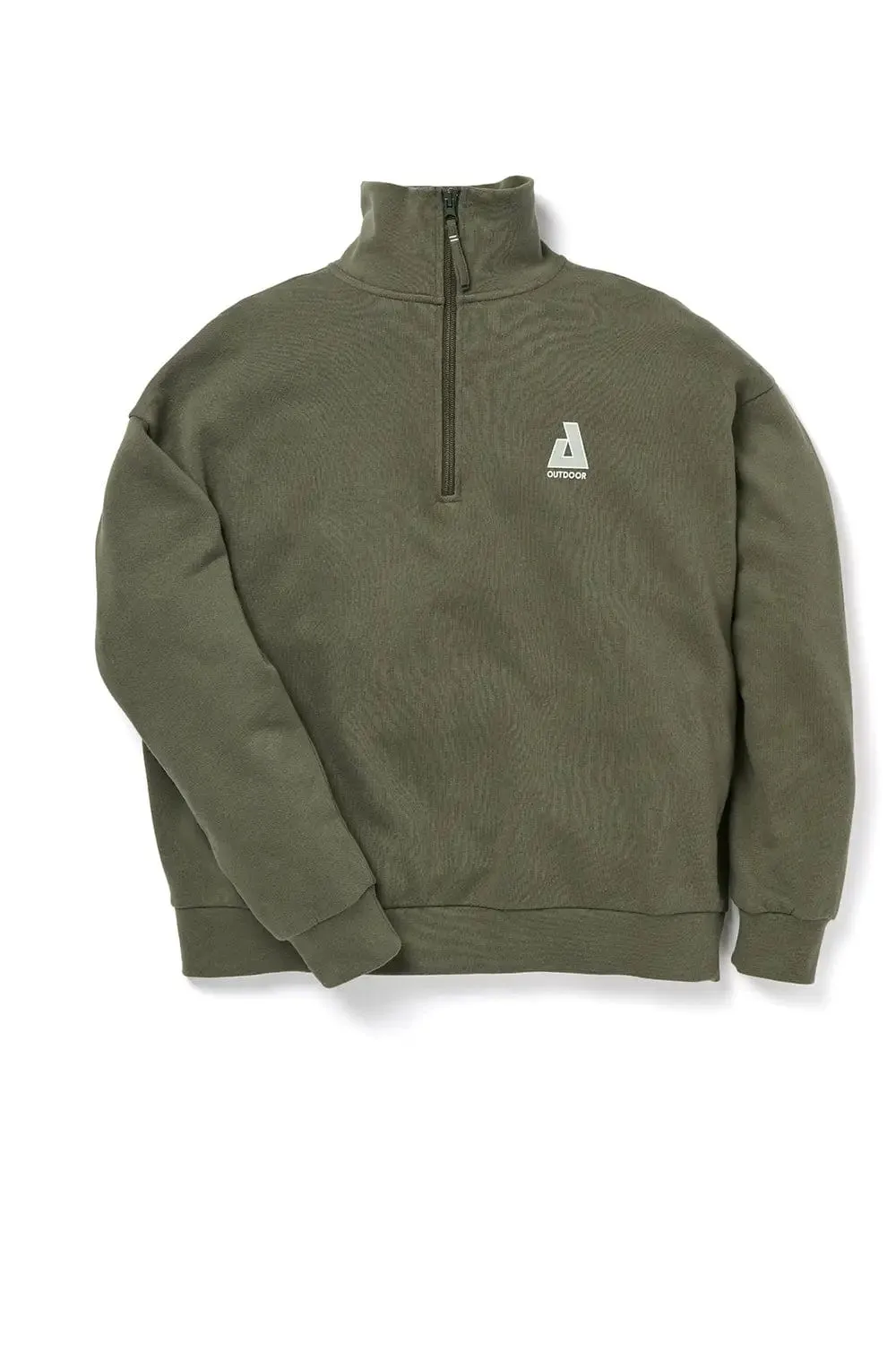 Retreat Quarter Zip Sweatshirt - Deep Sage