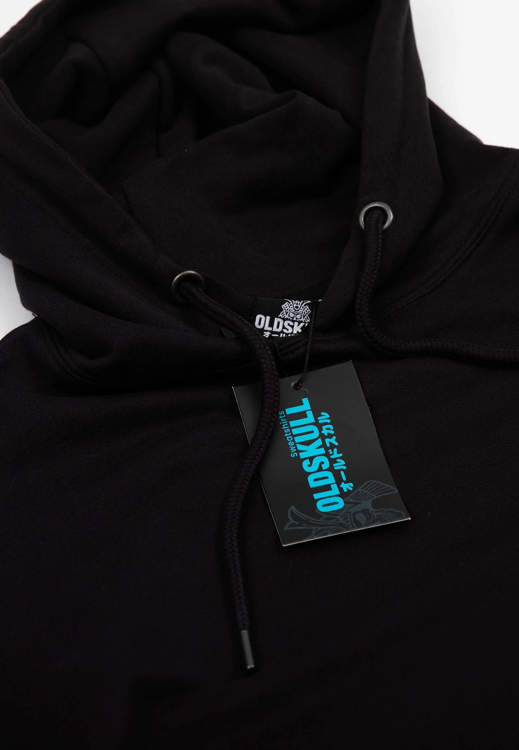 Spiky Puffer Backprint Hoodie Black