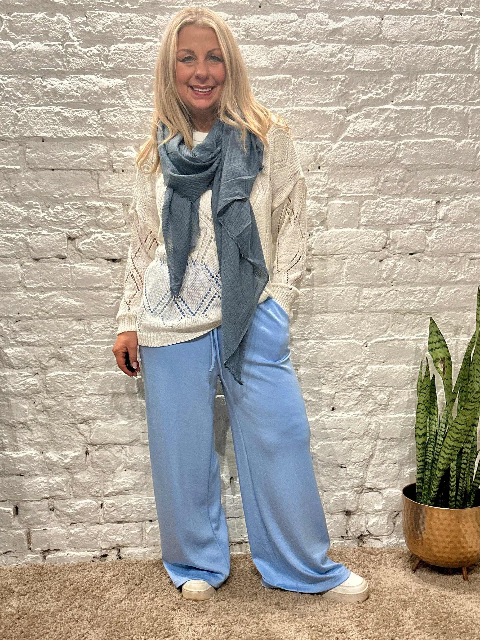 The Secret Boutique Comfy Wide Leg Pant Trousers