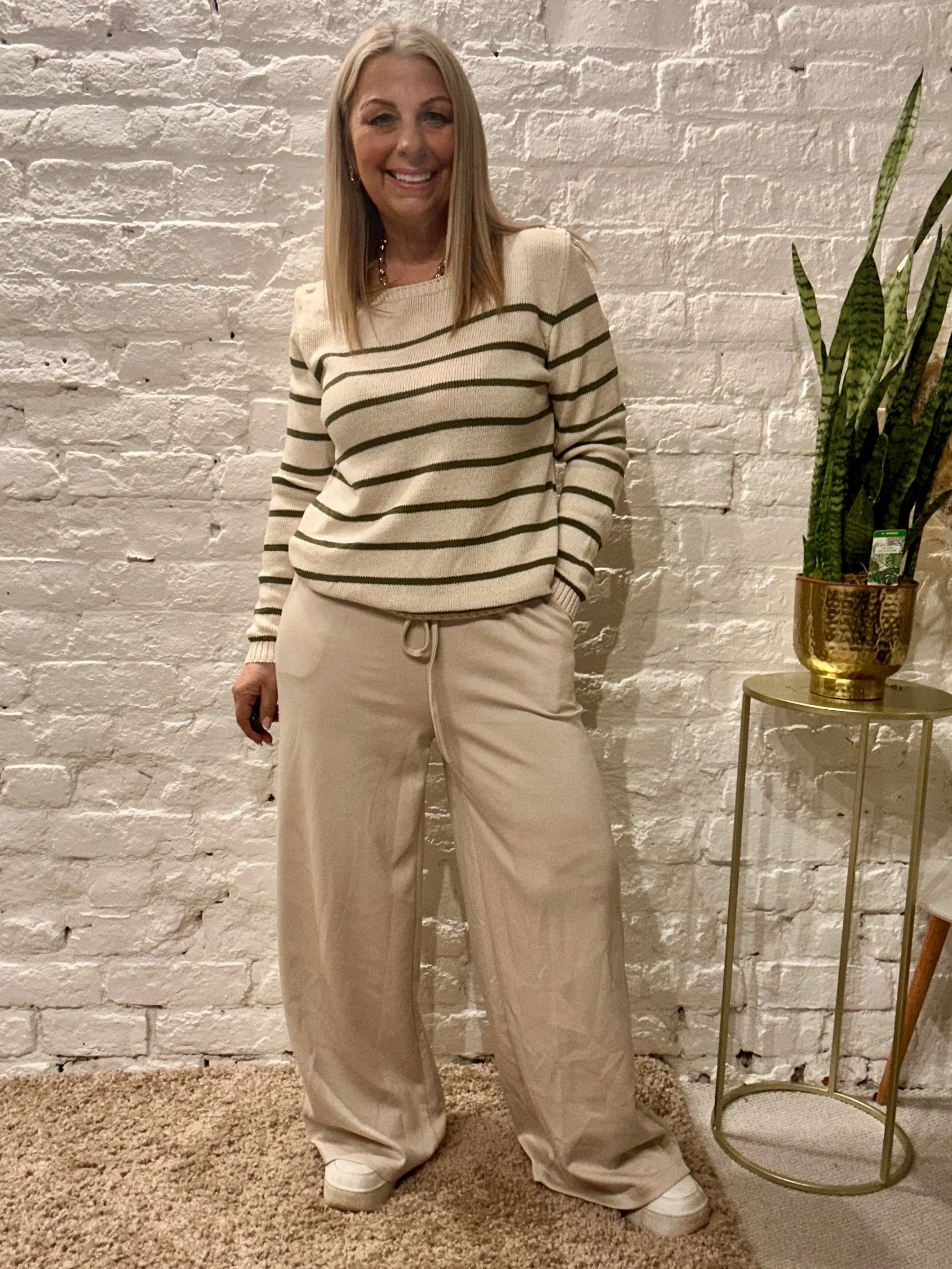 The Secret Boutique Comfy Wide Leg Pant Trousers