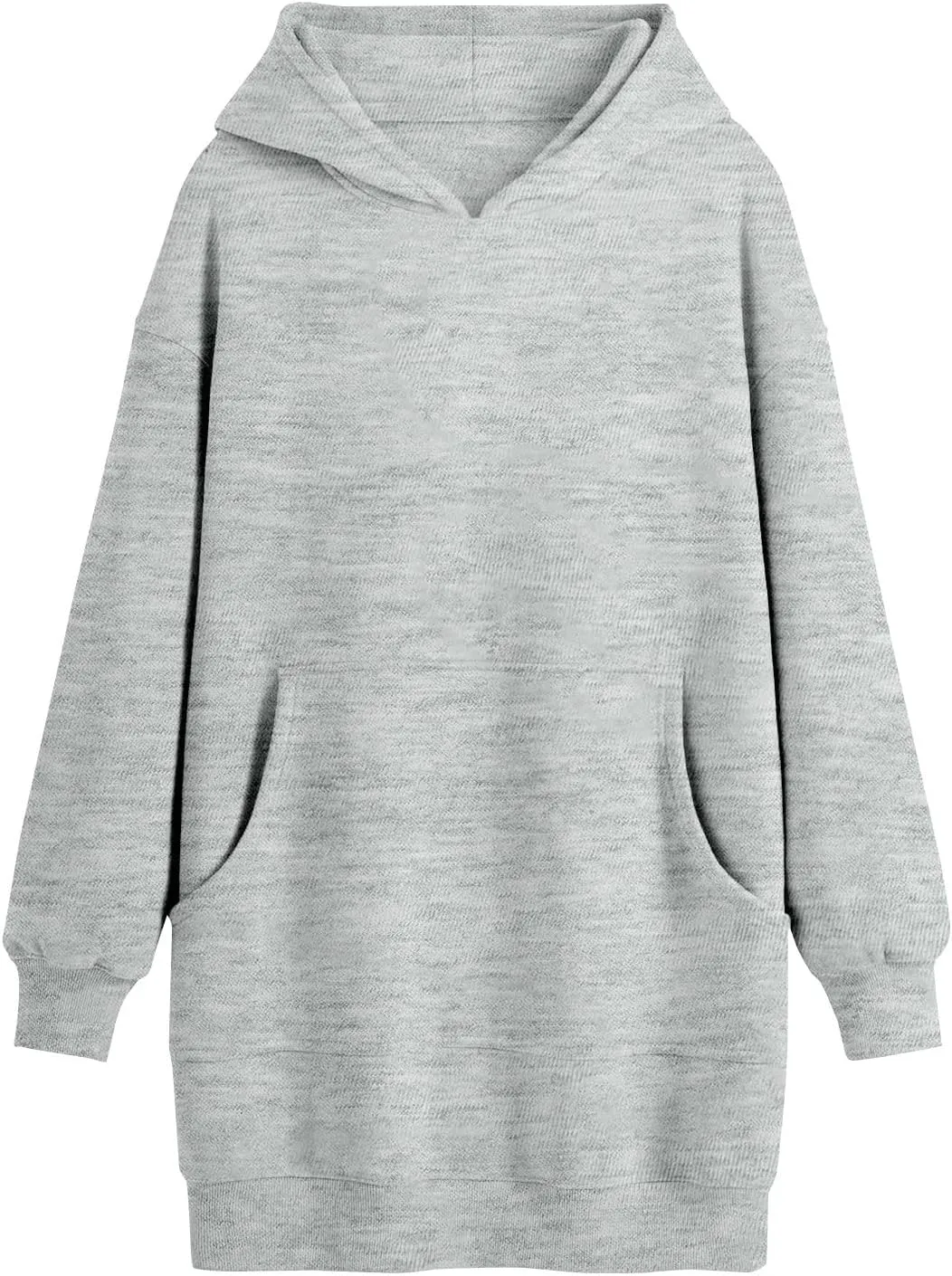 Tunic Hoodies for Women Long Fleece Y2K Hoodie Oversized Sweatshirt Trendy Lightweight Baggy Pullover Fall Outfits