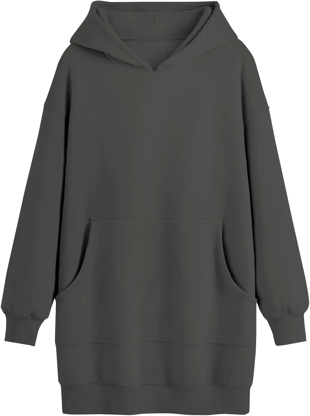 Tunic Hoodies for Women Long Fleece Y2K Hoodie Oversized Sweatshirt Trendy Lightweight Baggy Pullover Fall Outfits