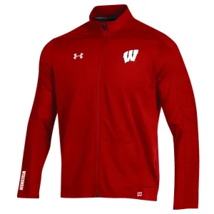 Wisconsin Badgers Under Armour On-Field Sideline Microthread Evo Full Zip Jacket