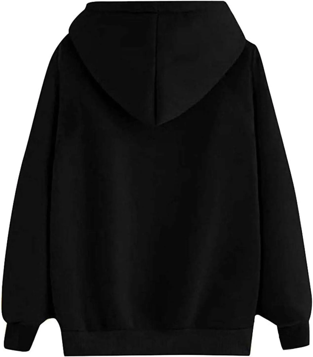 Women Heart Print Hoodie Classic Solid Graphic Oversized Pullover Valentines Day Long Sleeve Sweatshirt with Pocket