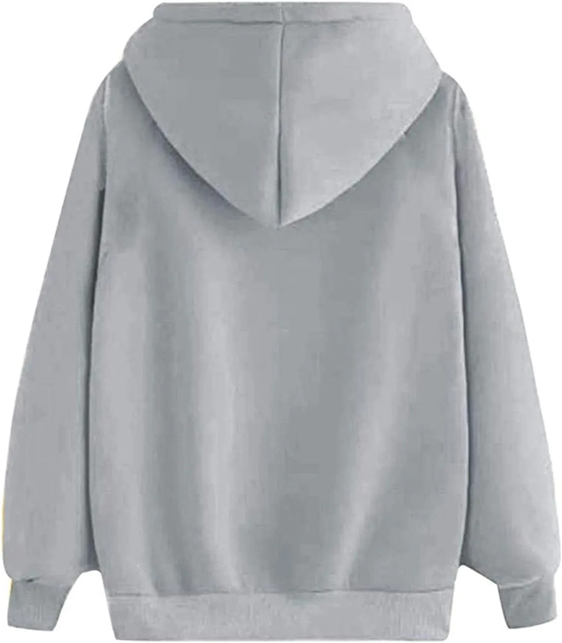 Women Heart Print Hoodie Classic Solid Graphic Oversized Pullover Valentines Day Long Sleeve Sweatshirt with Pocket