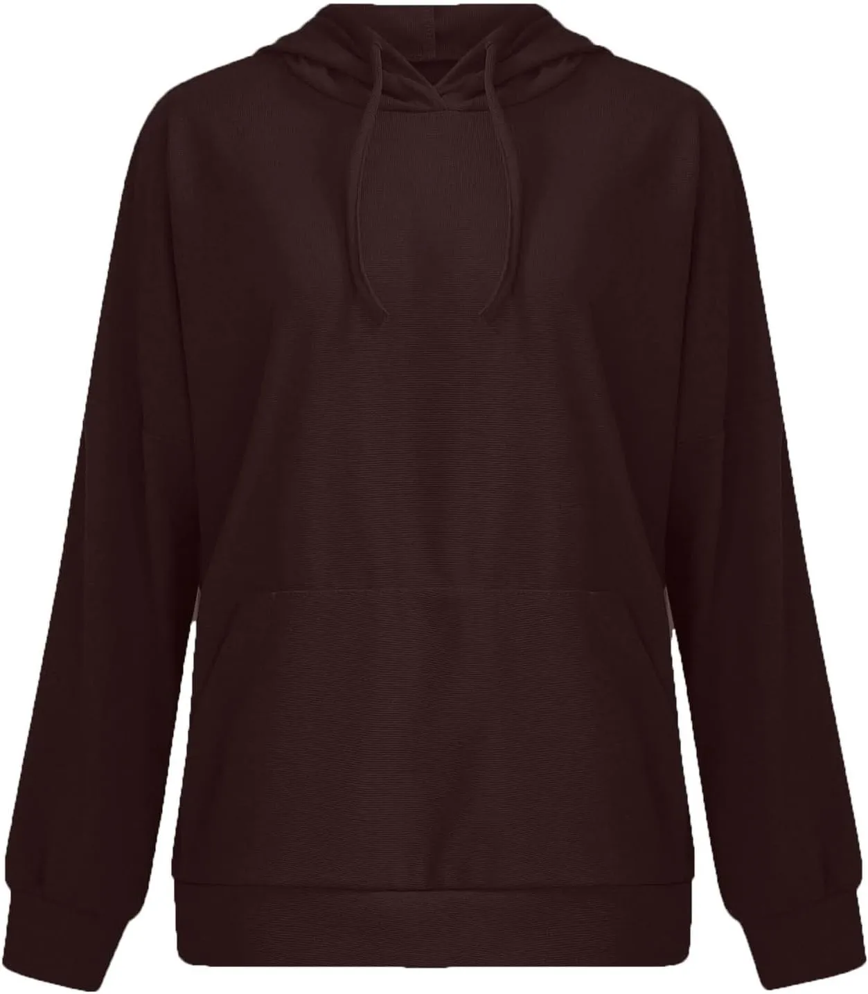 Women's 2025 Waffle Knit Hoodies Stylish Oversized Sweatshirts with Drawstring Hooded Lightweight Athletic Hoody Tops