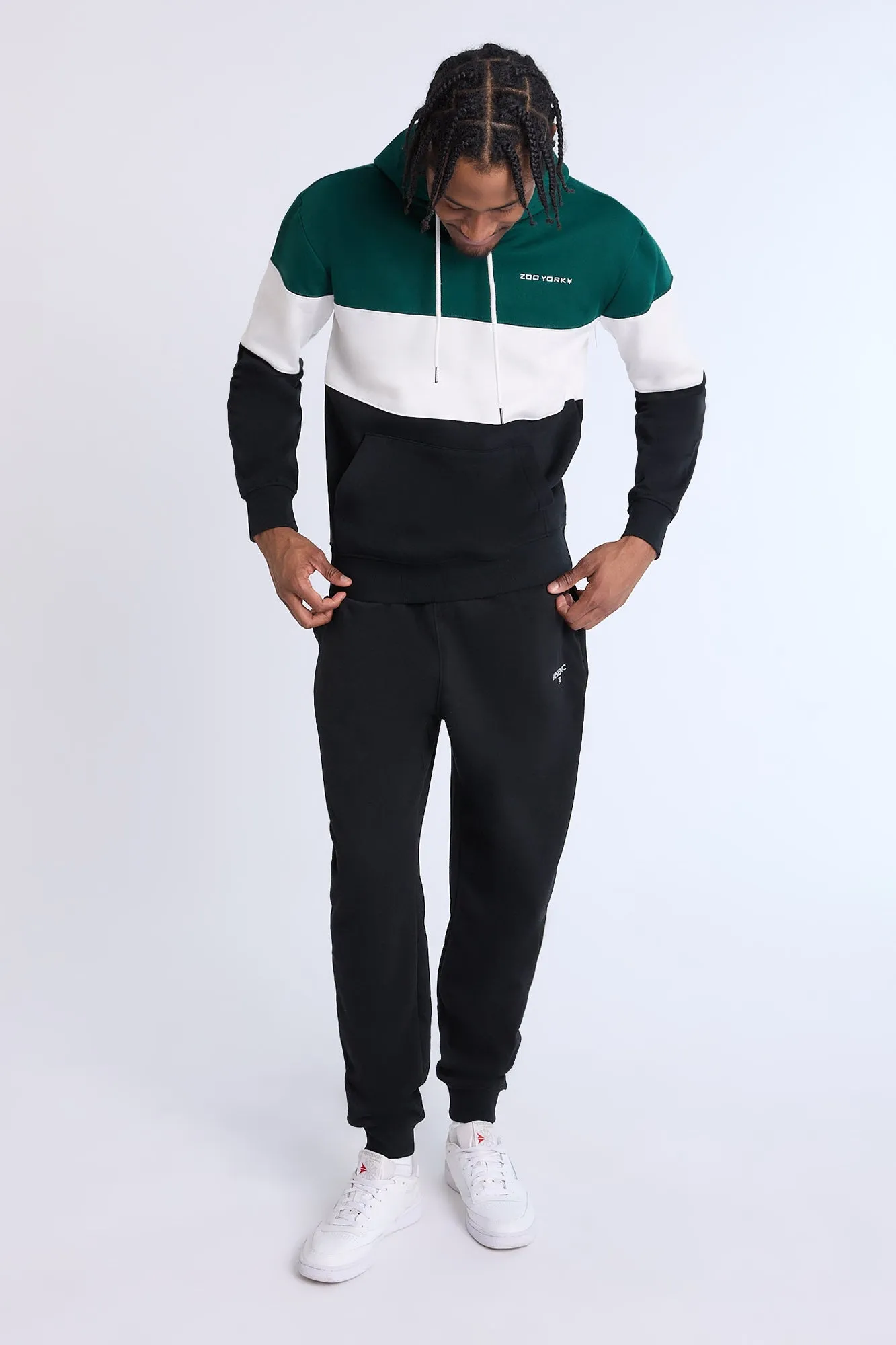 Zoo York Mens Colour Block Hoodie