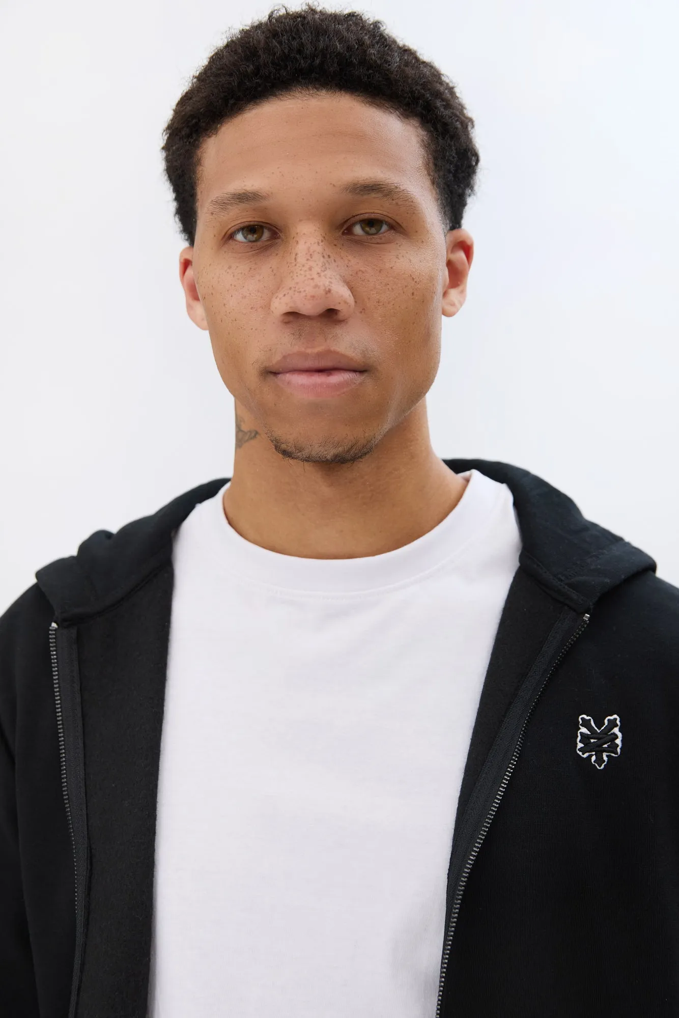 Zoo York Mens Embroidered Logo Zip-Up Hoodie